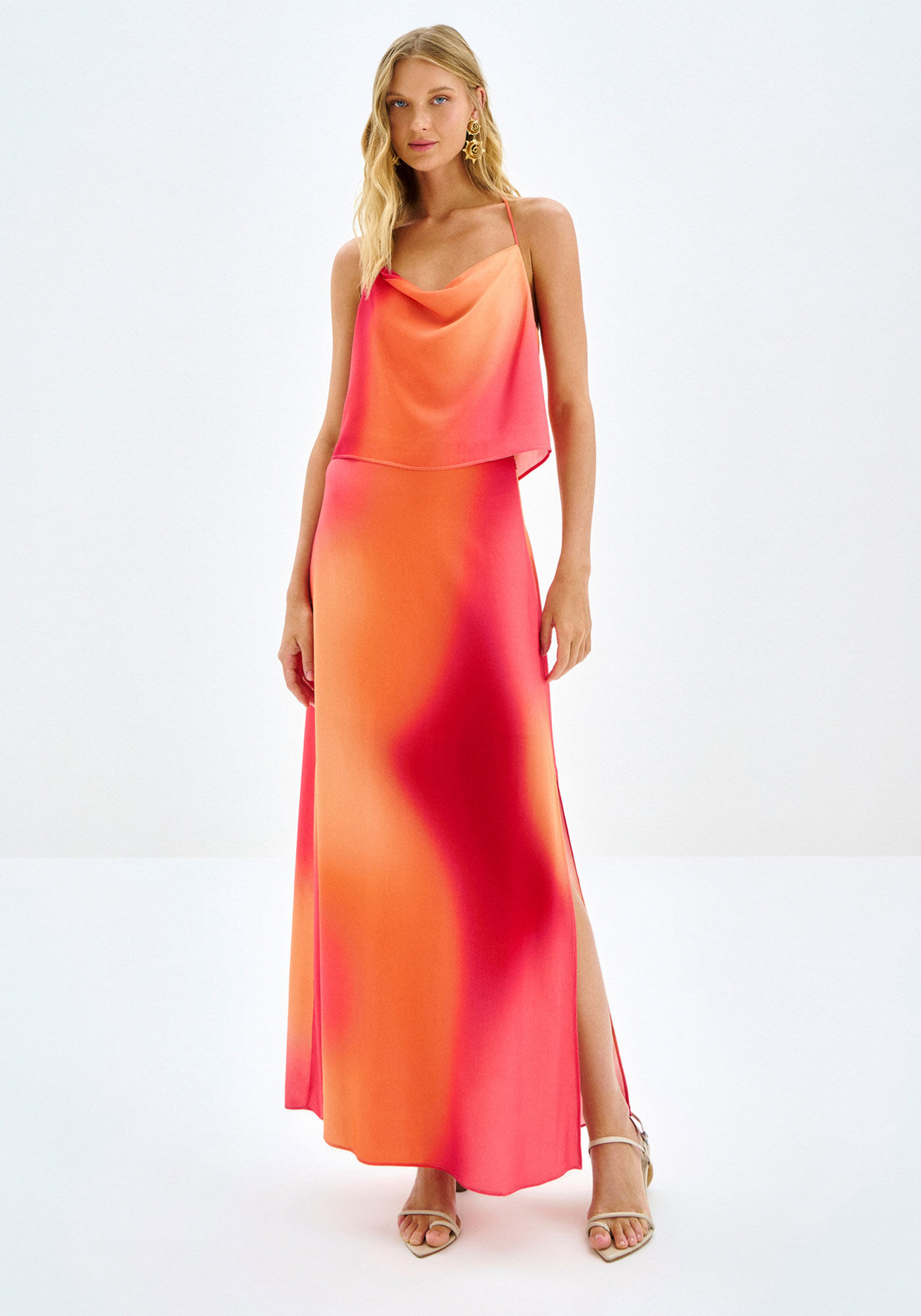 Blusa Frente &Uacute;nica Degag&ecirc; com Estampa Nuances, , large.