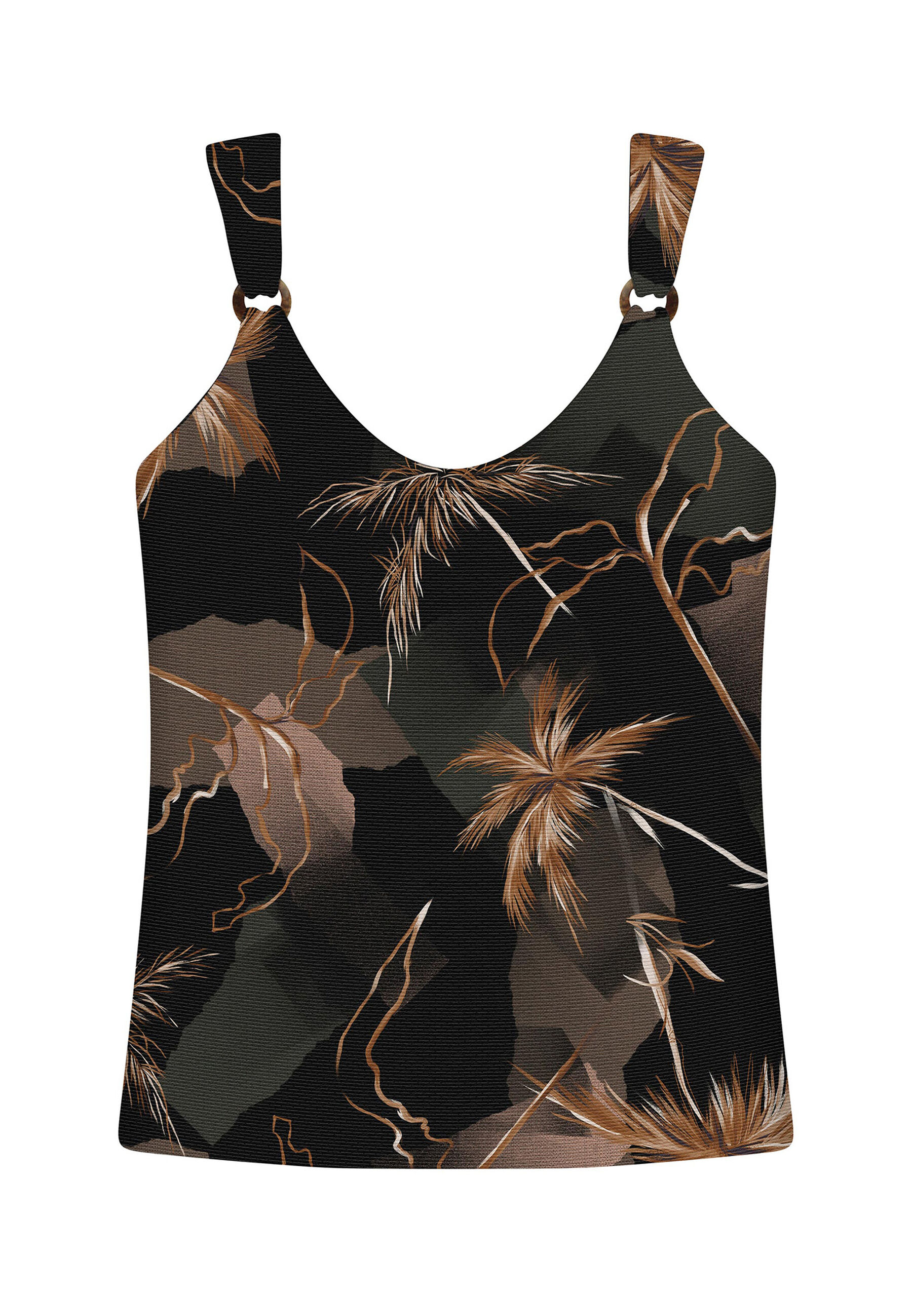 Blusa com Alças Estampada, . Blusa com Alças Estampada, , large.