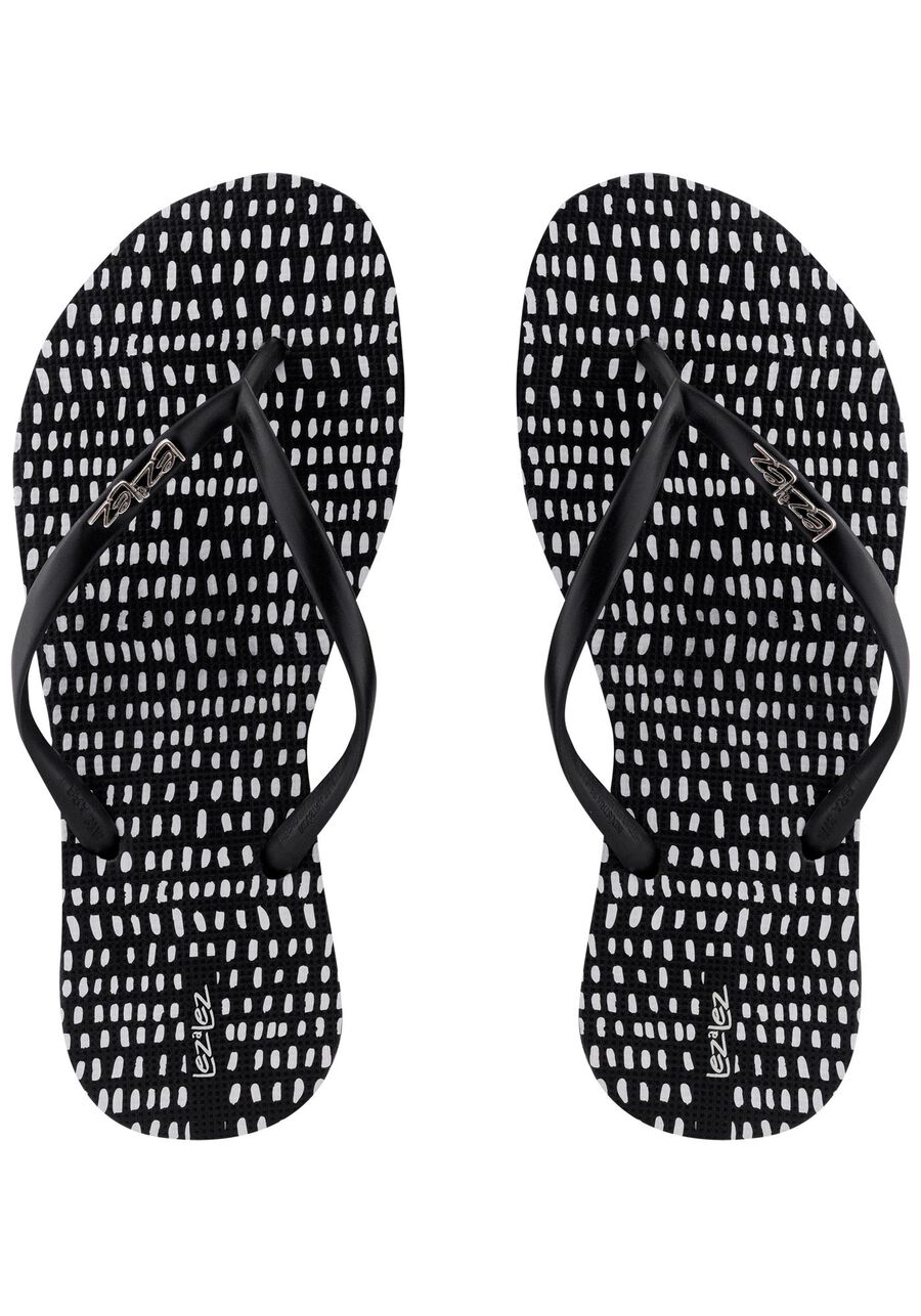 Chinelo de Borracha Estampado, PONTOS. Chinelo de Borracha Estampado, PONTOS, large.