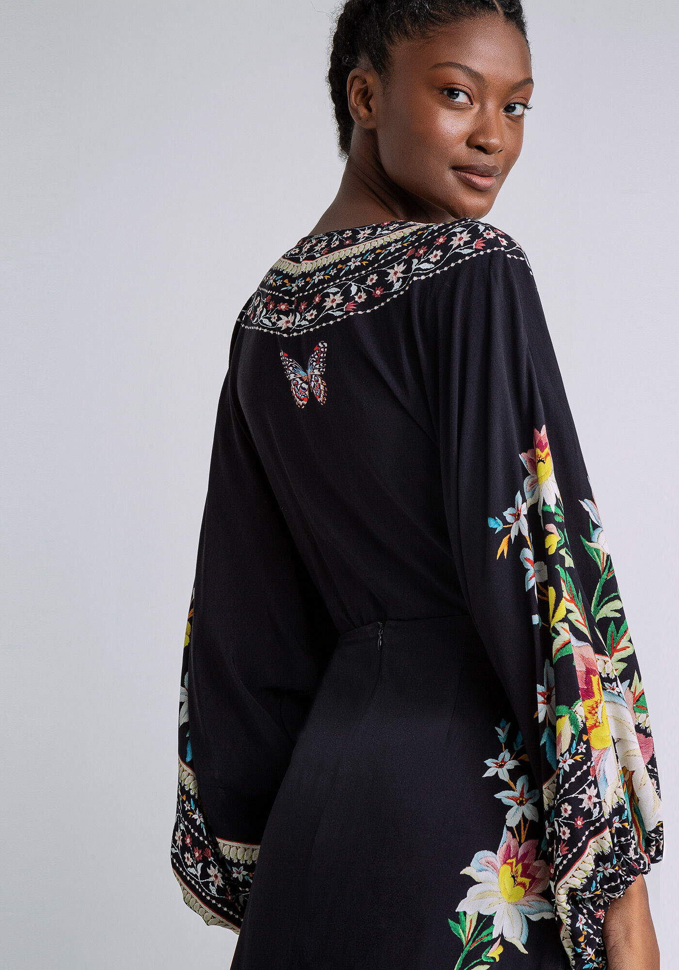 Blusa Manga 3/4 M&aacute;xi Estampa, NOSTALGIA, large.