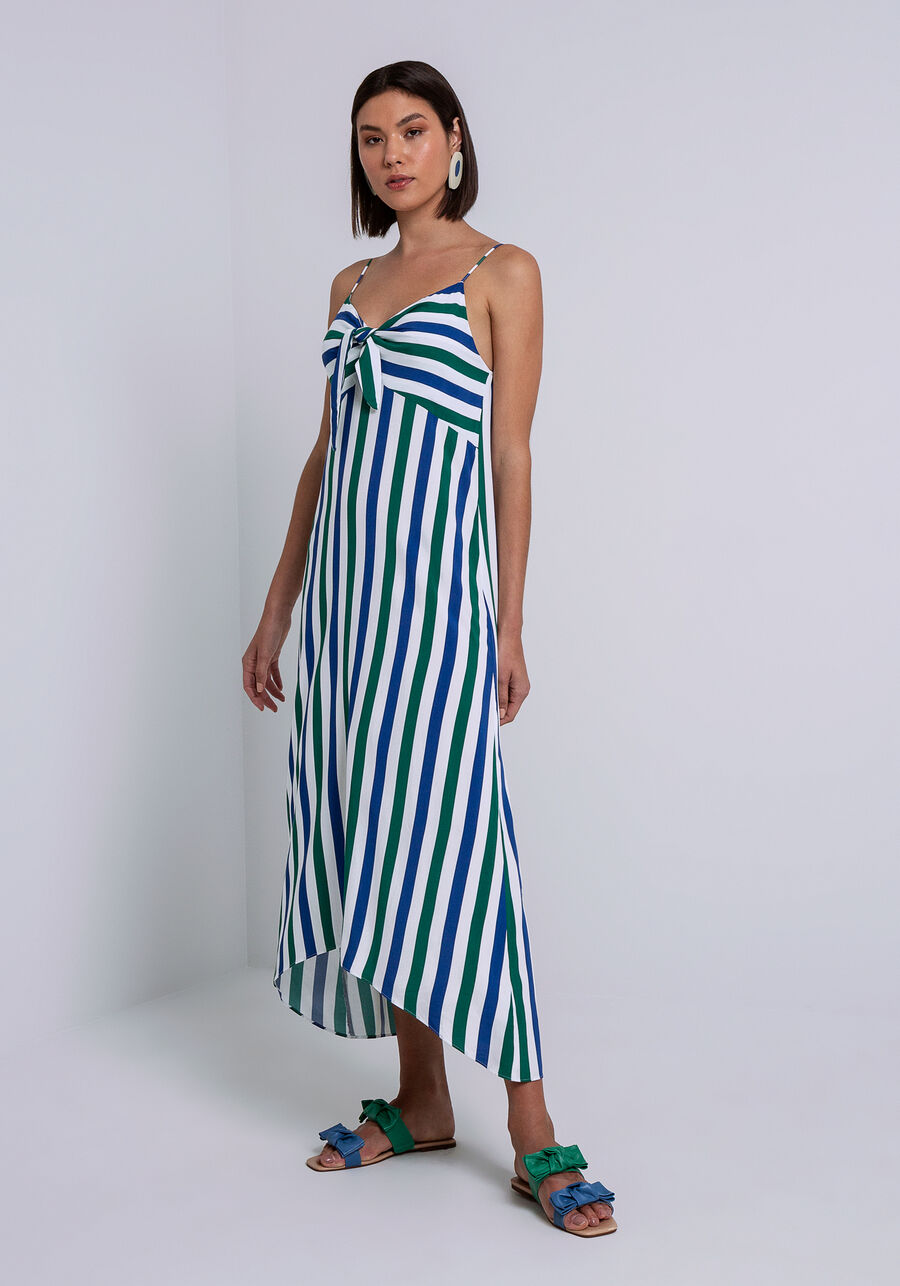 Vestido Midi em Viscose com Laço, ALTO DO MOURA. Vestido Midi em Viscose com Laço, ALTO DO MOURA, large.