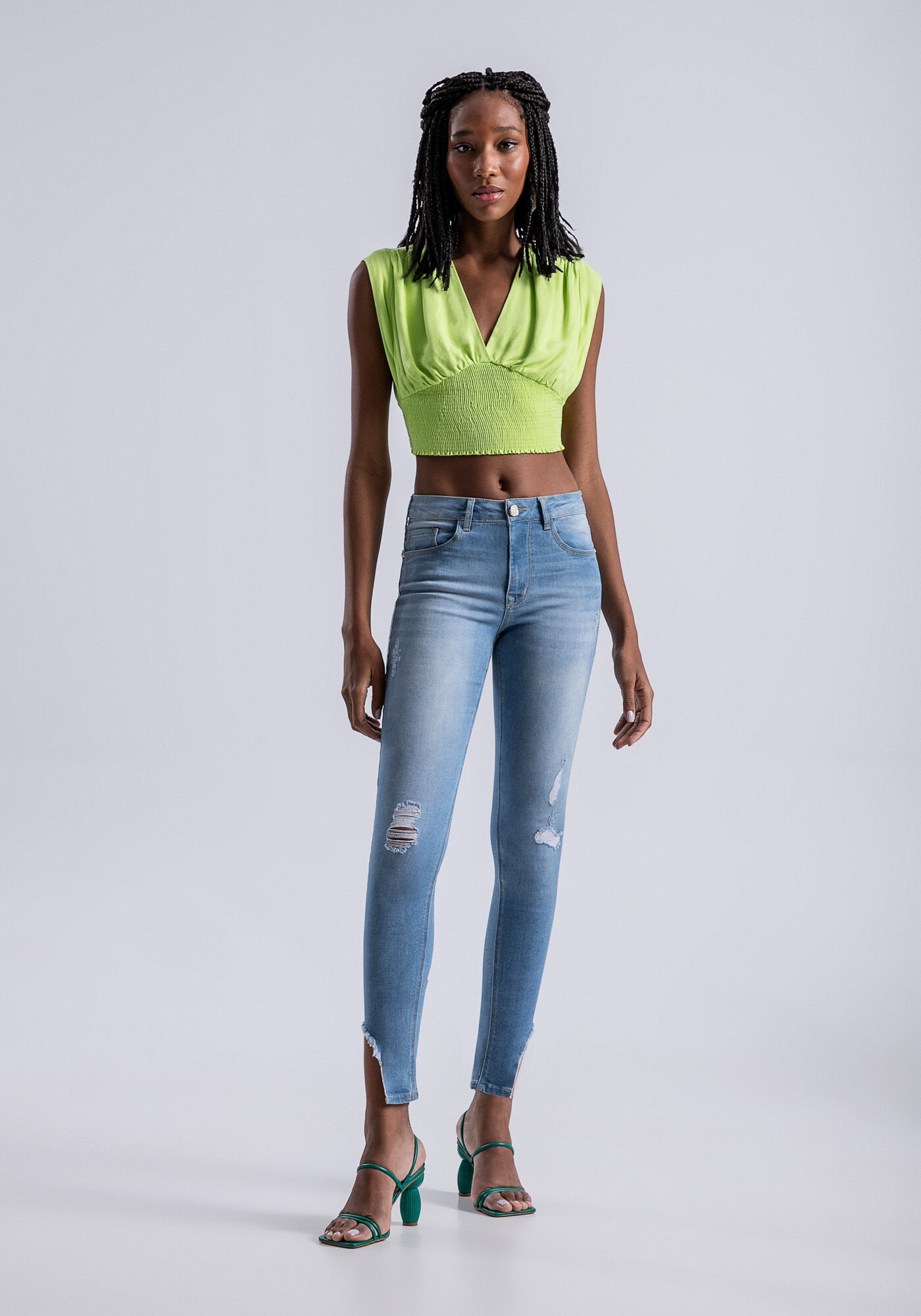 Cal&ccedil;a Jeans Skinny Bali Cropped Every Day, , large.