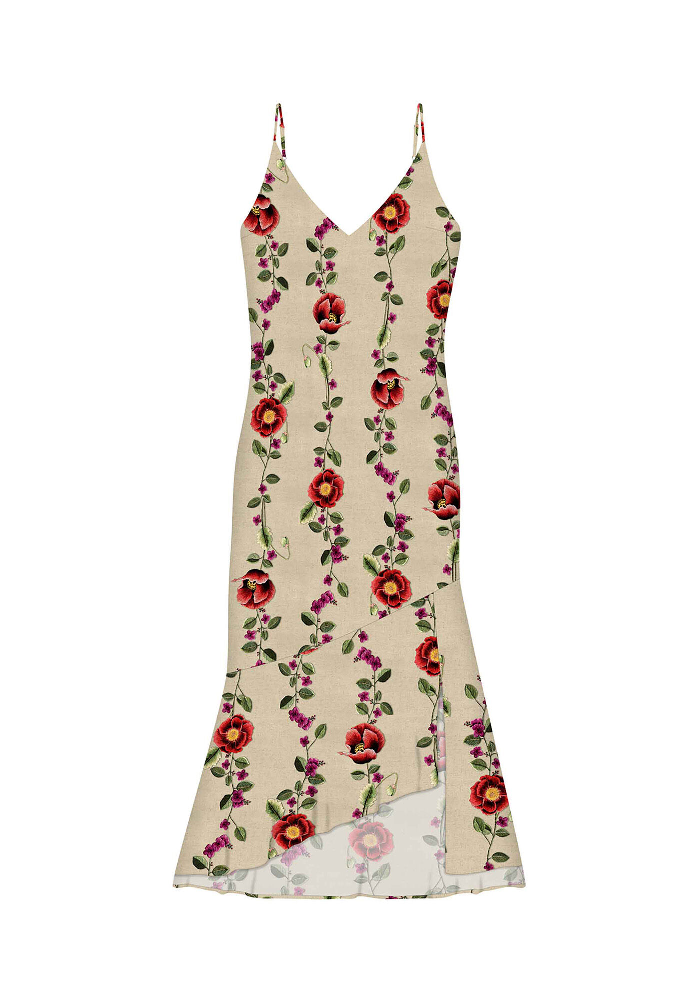 Vestido Tecido Crepe Siena Midi, , large.