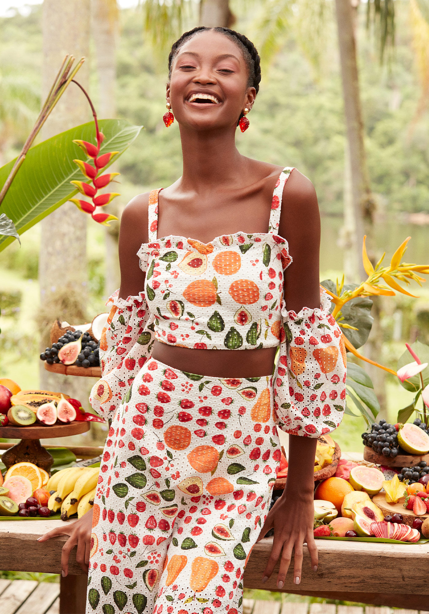 Blusa Cropped Manga Bufante Laise, , large.