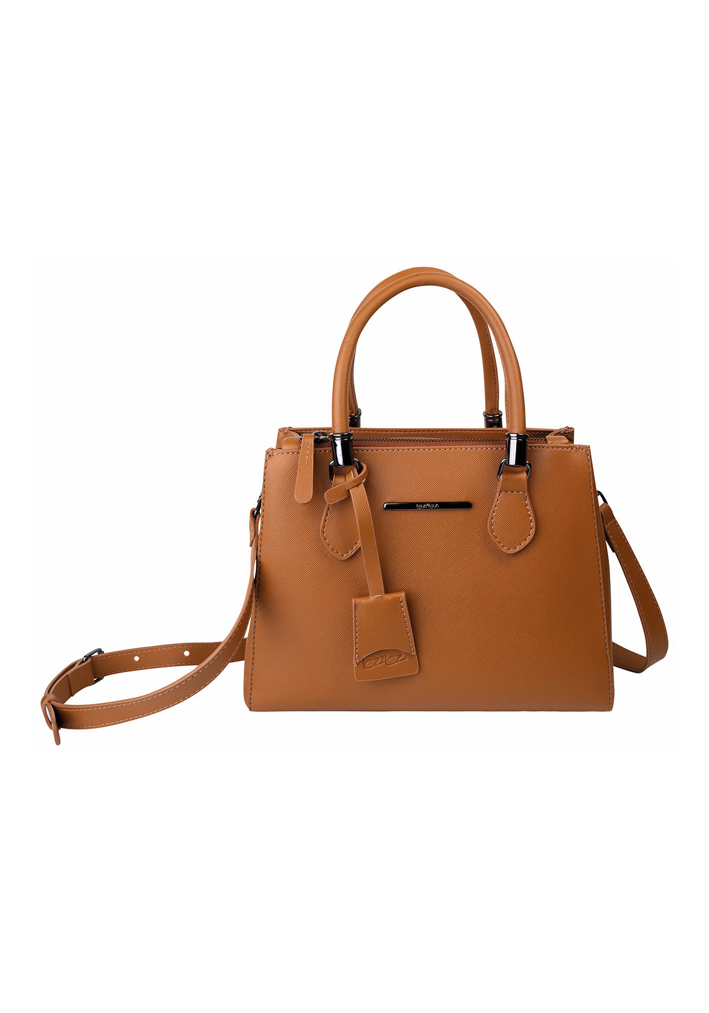 Bolsa Tote M&eacute;dia Estruturada com Al&ccedil;as, , large.