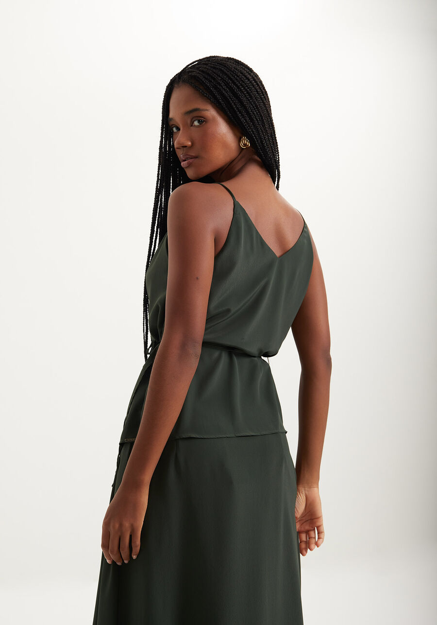 Blusa De Alças Com Decote Degagê E Amarração Lateral, . Blusa De Alças Com Decote Degagê E Amarração Lateral, , large.