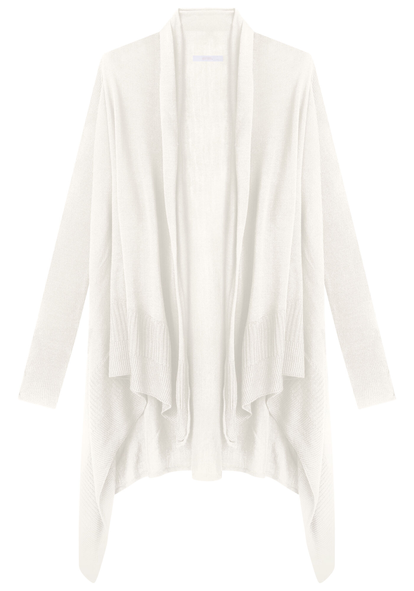 Cardigan Alongado Tric&ocirc; Barra Assim&eacute;trica, , large.