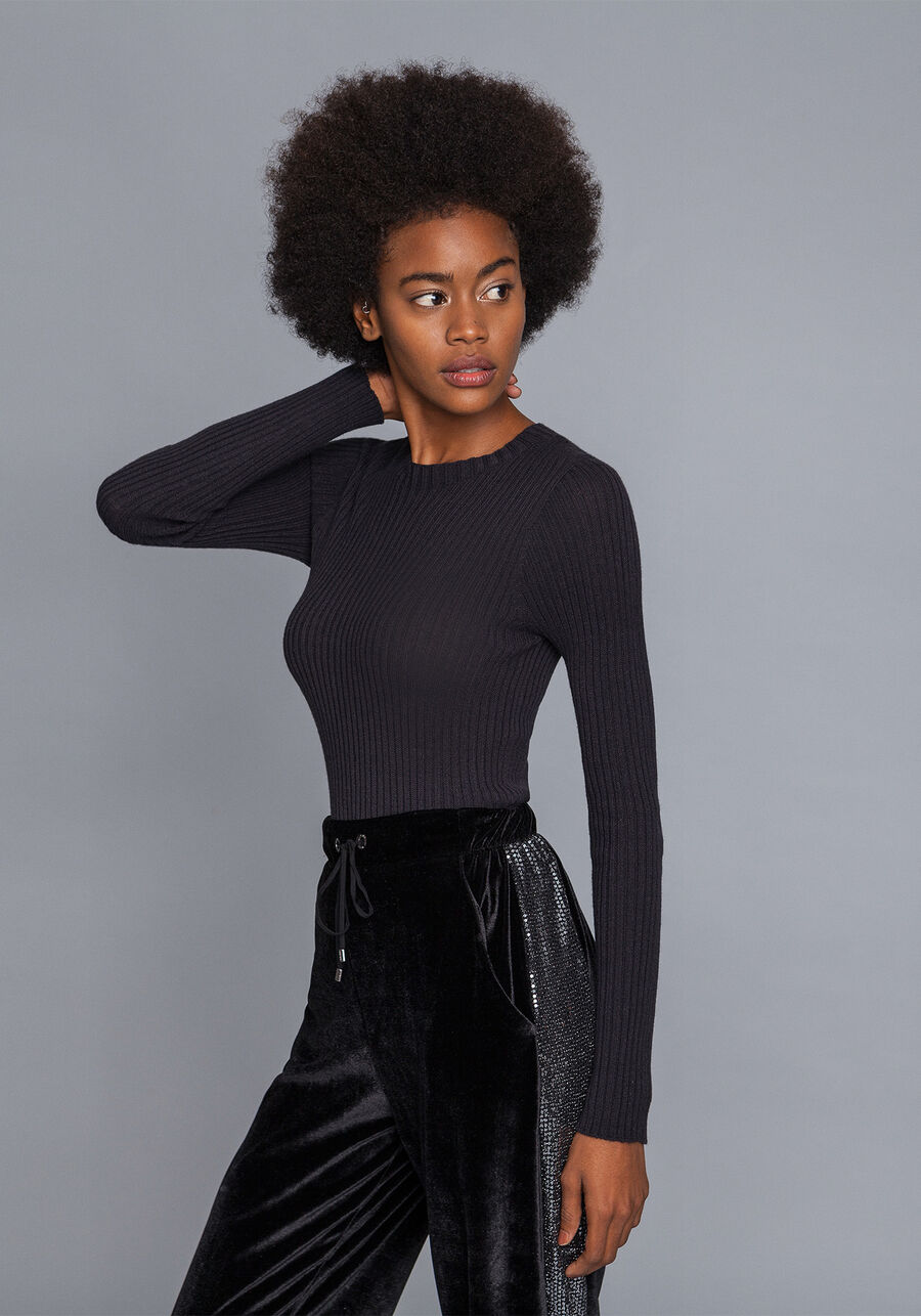 Blusa Manga Longa Tricô, . Blusa Manga Longa Tricô, , large.