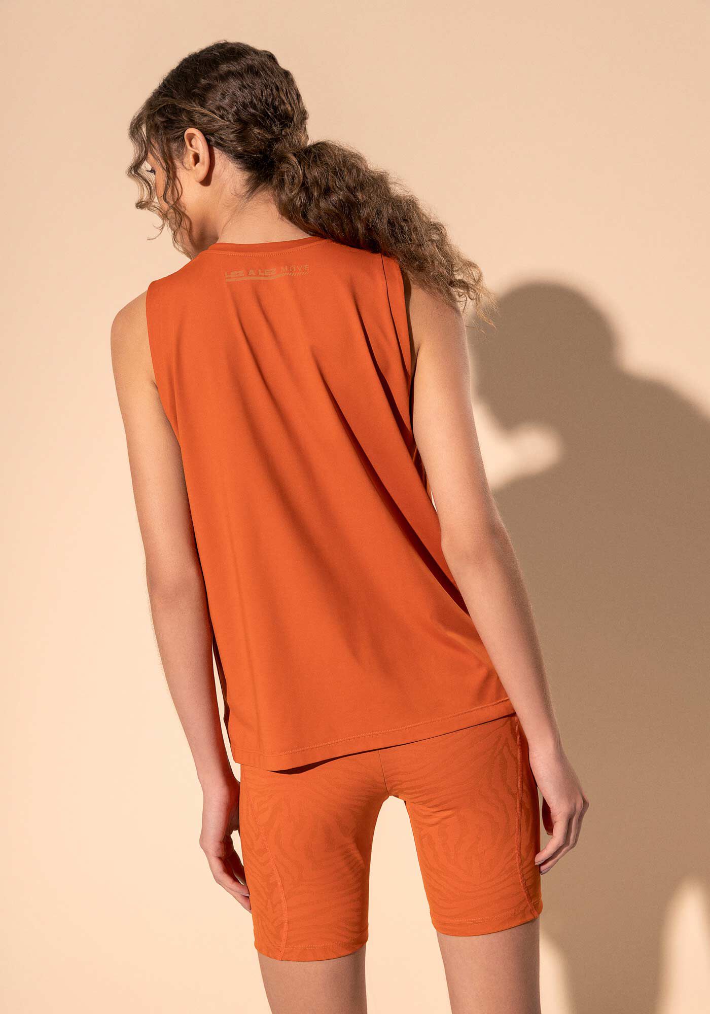 Blusa Sem Mangas Com Prote&ccedil;&atilde;o Solar Move, MARROM TERRACOTA, large.