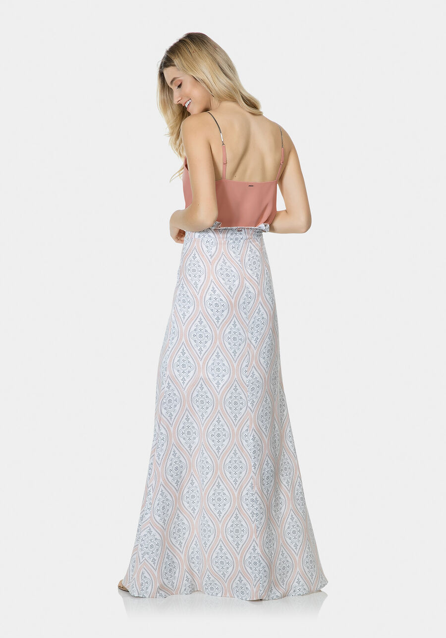 Saia Longa Estampada Tecido, . Saia Longa Estampada Tecido, , large.