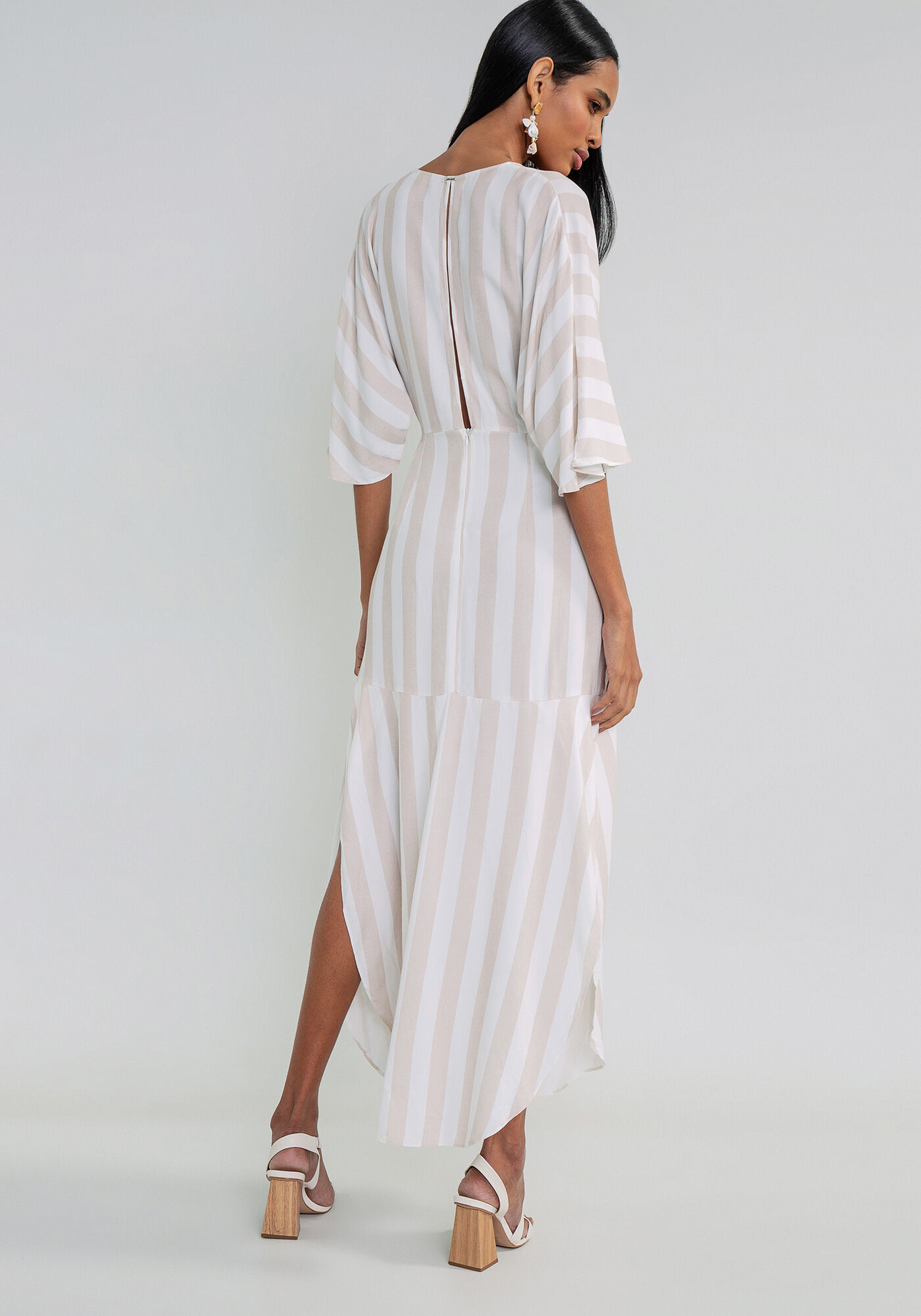 Vestido M&iacute;di Fenda Lateral, , large.