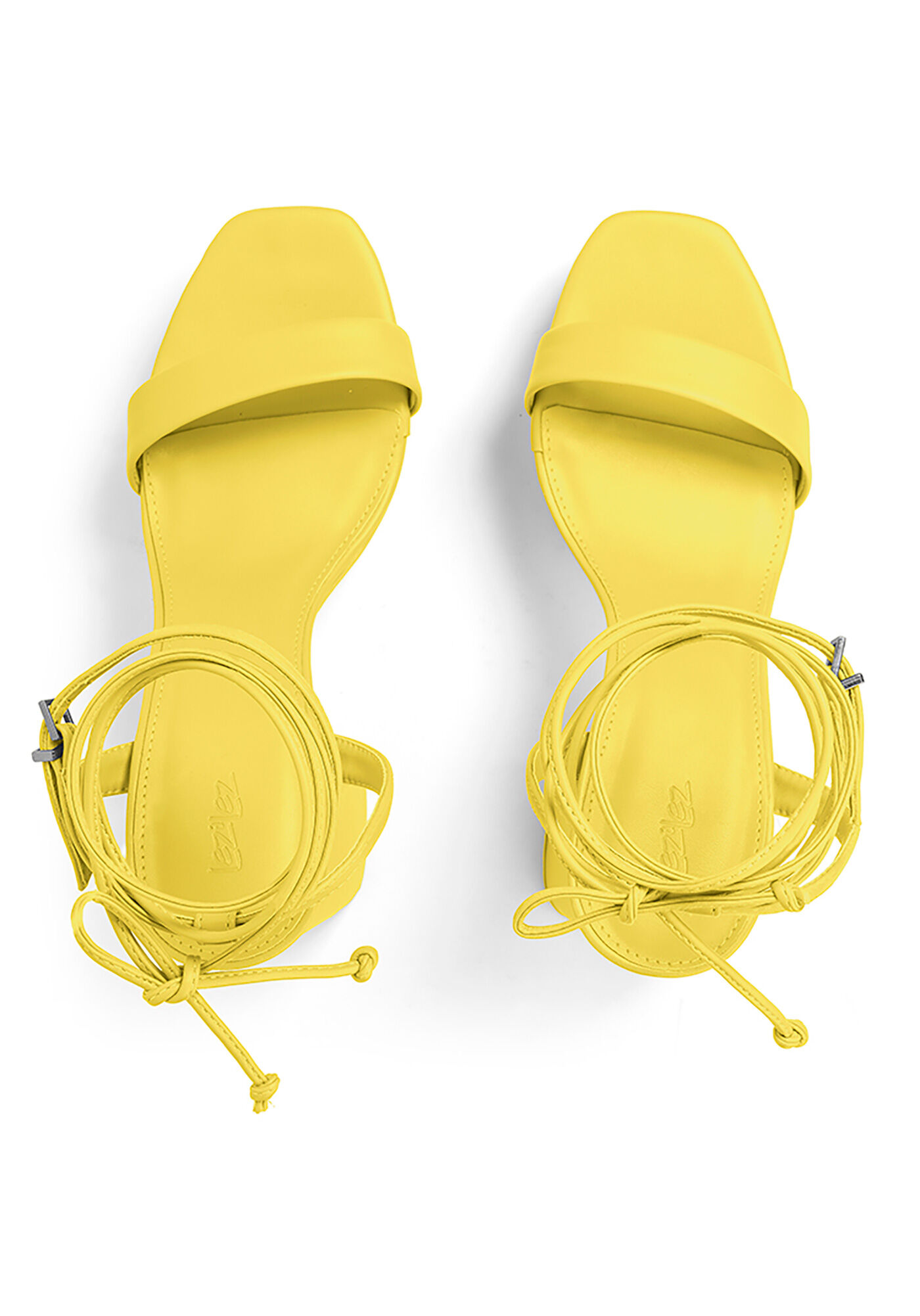 Sand&aacute;lia Meia Pata Salto Flare com Amarra&ccedil;&atilde;o, , large.