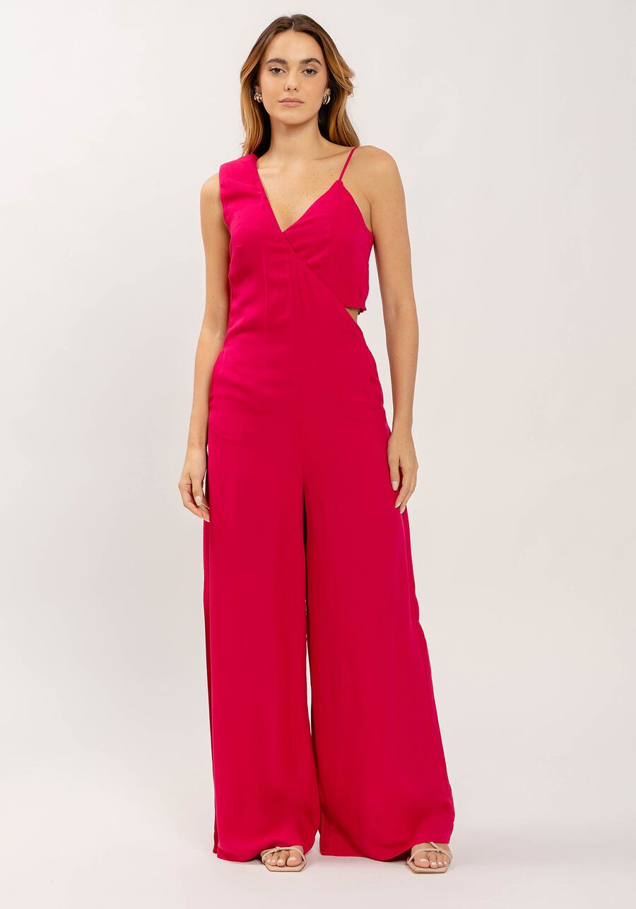 Macacão Longo Assimétrico em Viscose com Top, . Macacão Longo Assimétrico em Viscose com Top, , large.