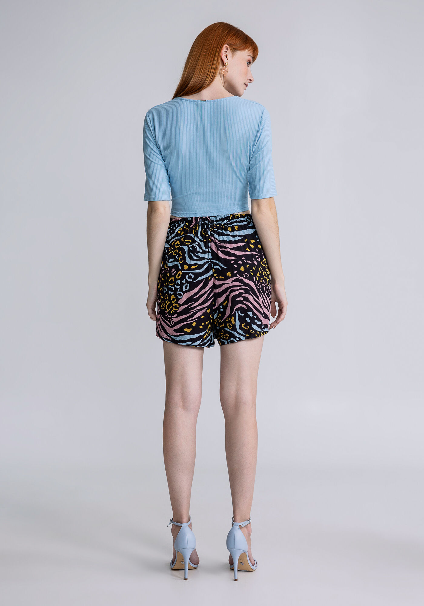 Shorts Sa&iacute;da de Praia Estampa, ANIMAL, large.