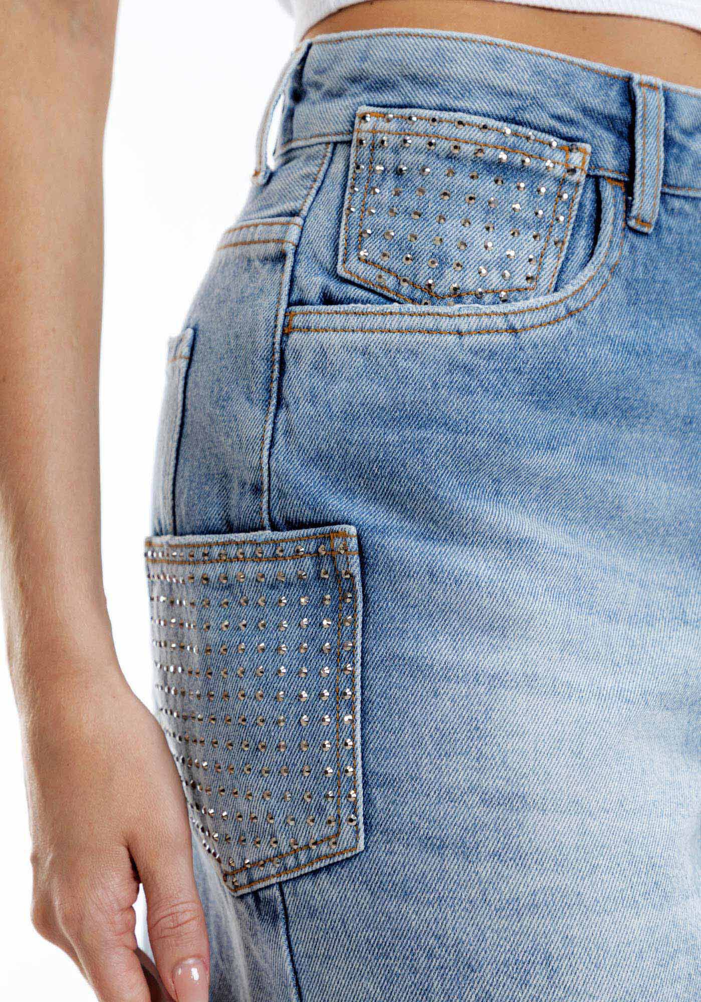 Shorts Jeans Hot Pant com Barra Desfiada, , large.