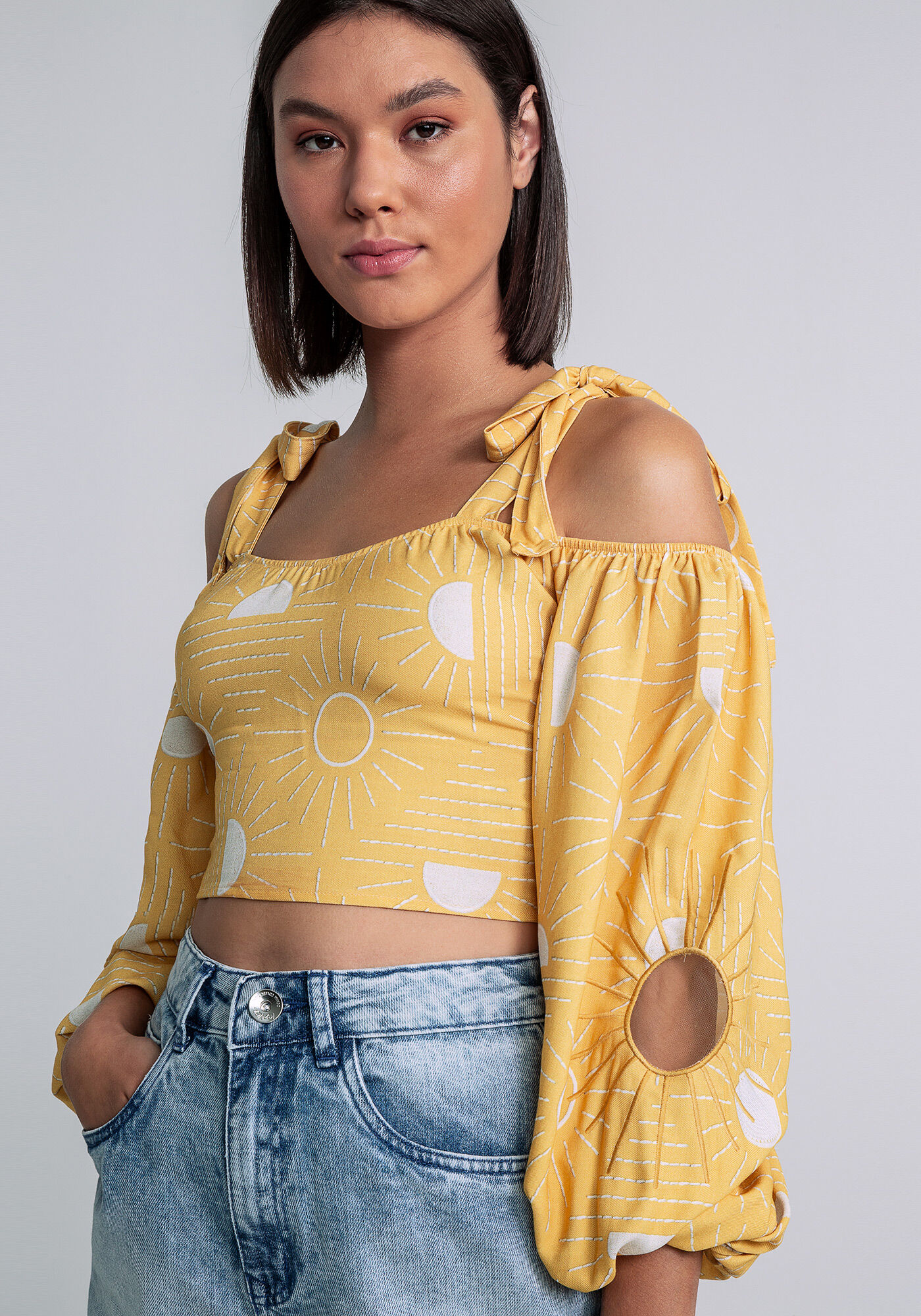 Blusa Ombro a Ombro Cropped, SOLARES, large.