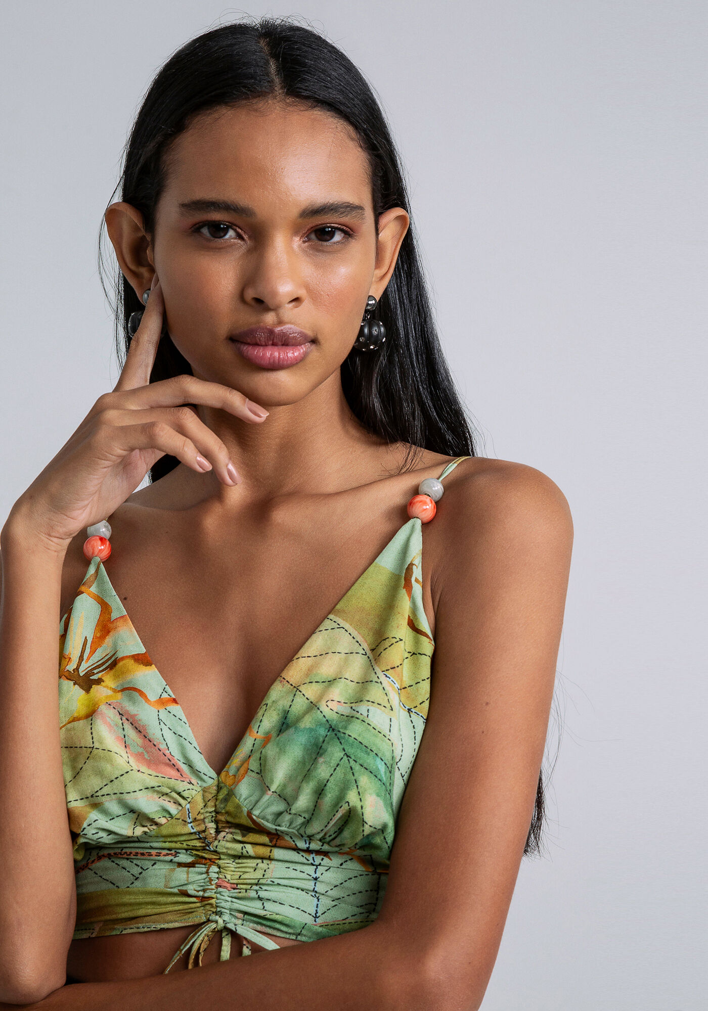 Blusa com Al&ccedil;as Cropped Amarra&ccedil;&atilde;o, SELVAGEM, large.