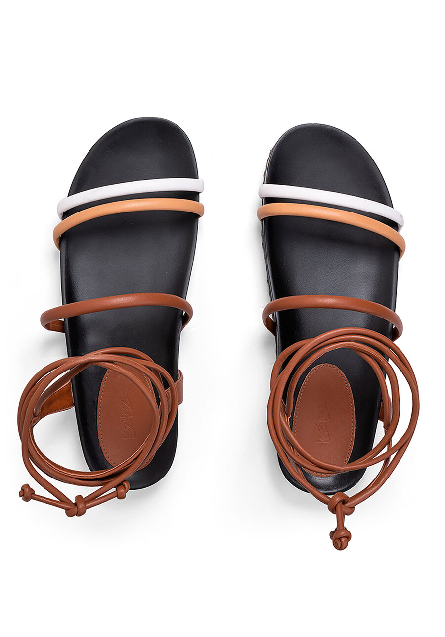 Sandália Papete com Amarração, . Sandália Papete com Amarração, , large.