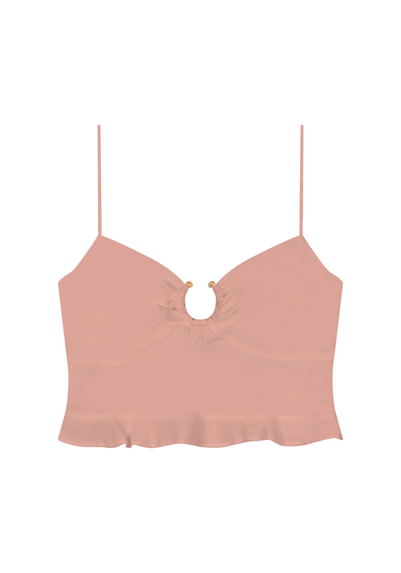 Blusa com Al&ccedil;as Cropped Piercing, ROSA, large.