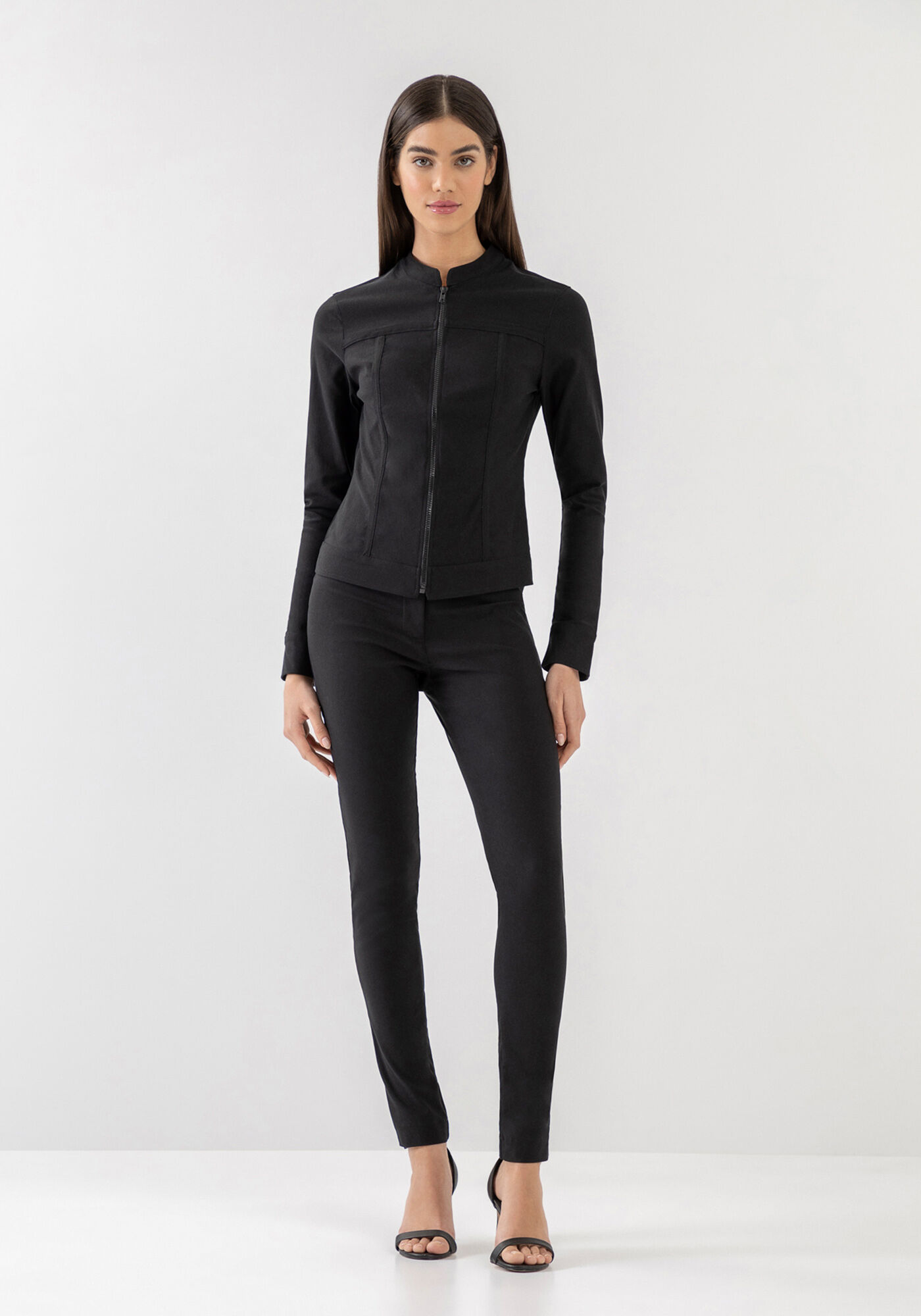 Jaqueta Gola Padre com Pespontos, , large.