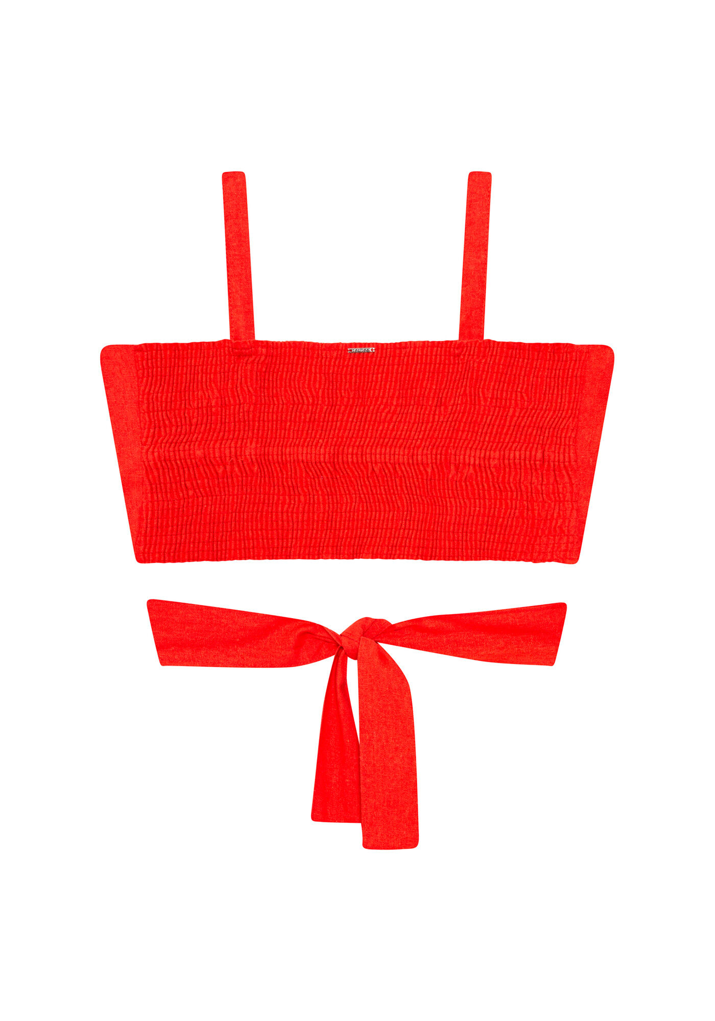 Blusa Cropped Amarra&ccedil;&atilde;o Linho, , large.