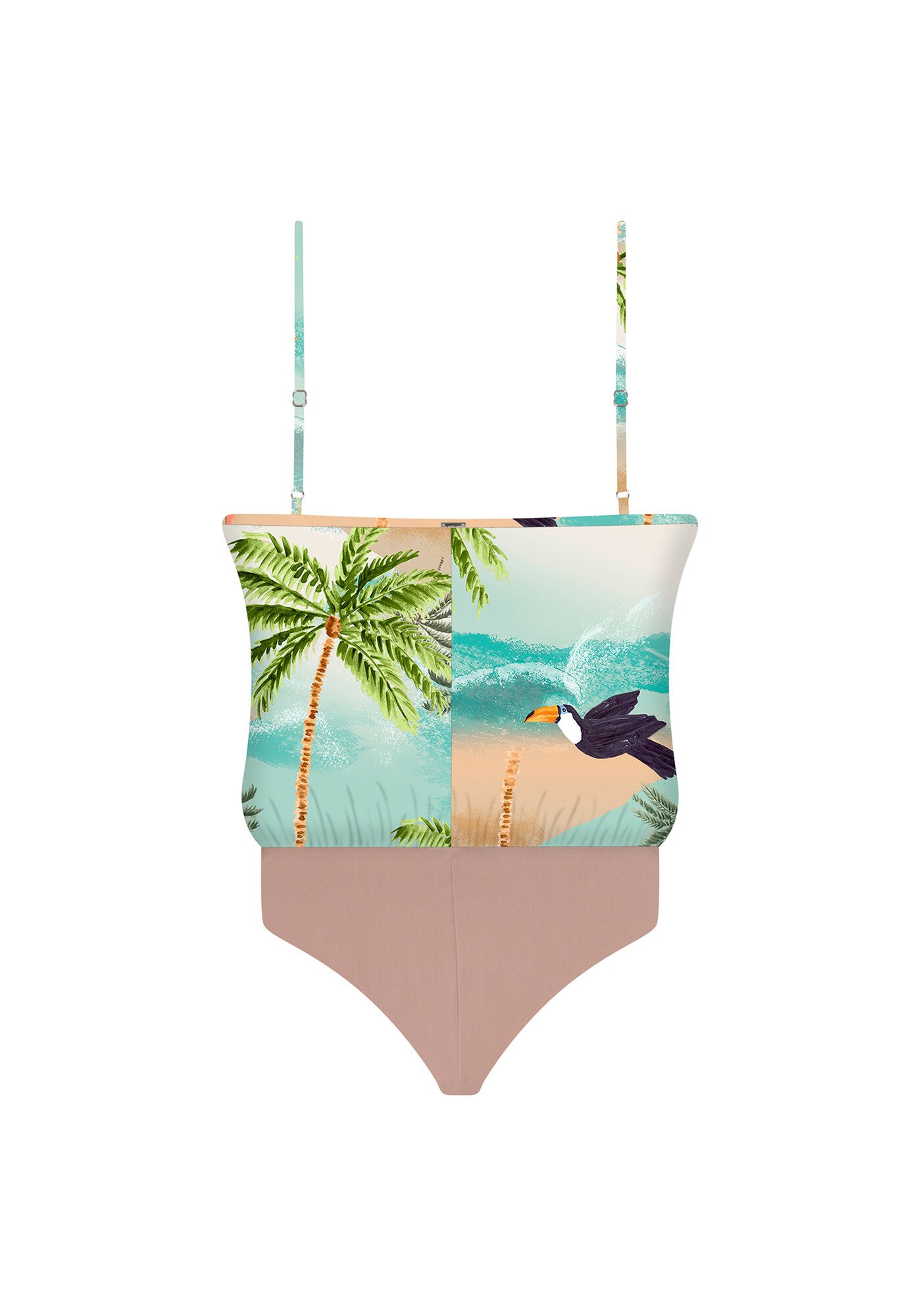 Body com Al&ccedil;as Decote V Estampa, , large.