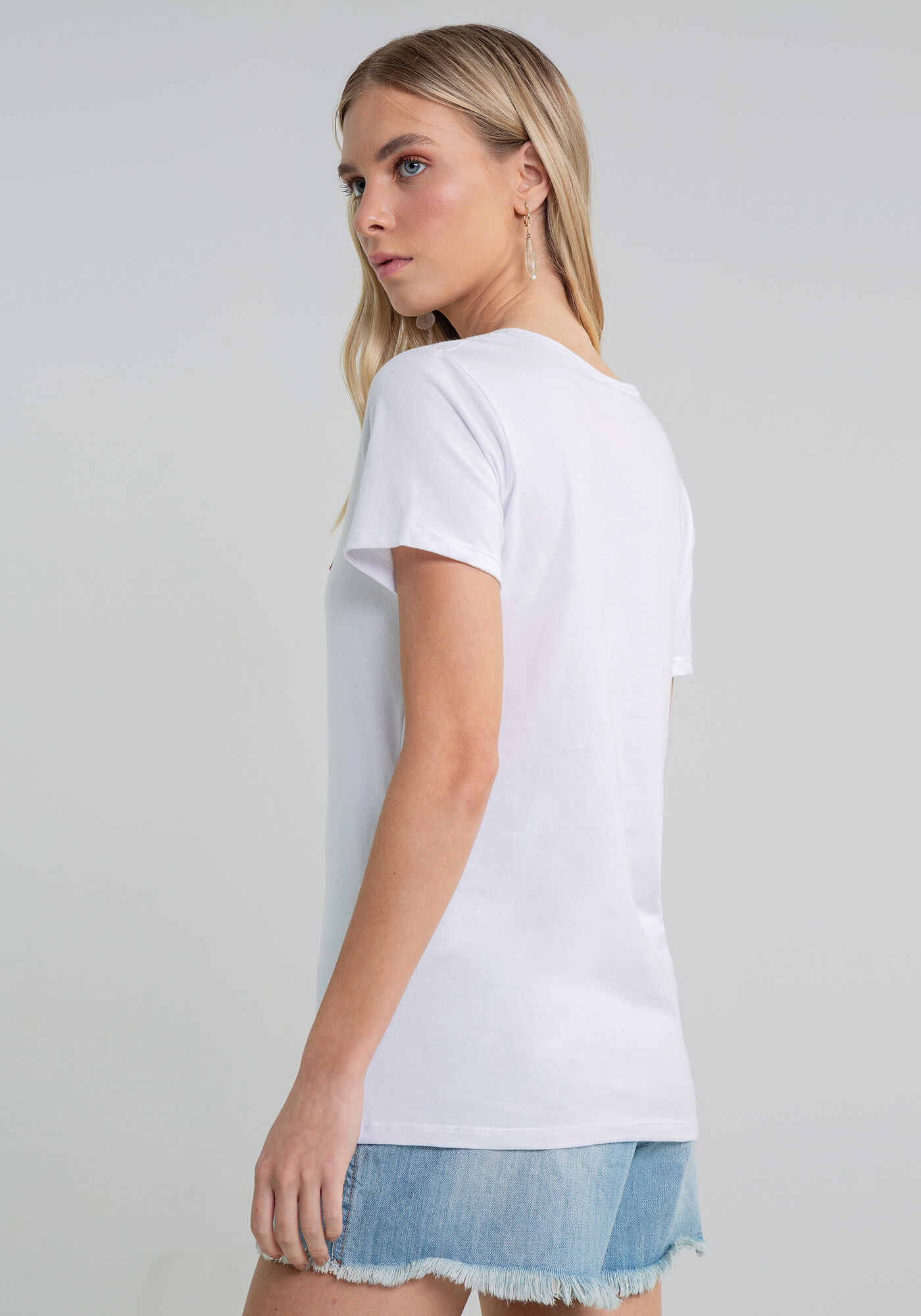 Blusa Estampa Bordado Tucano Marinho Lady, , large.