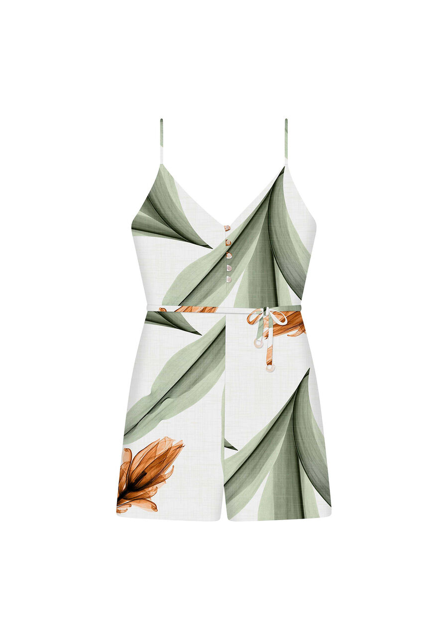 Macacão Curto Estampa, . Macacão Curto Estampa, , large.