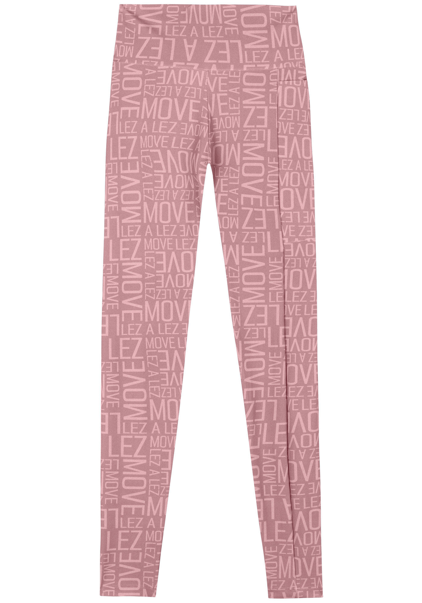 Cal&ccedil;a Legging Estampada De Cintura Alta Com Prote&ccedil;&atilde;o UV Move, ROSA VINTAGE, large.