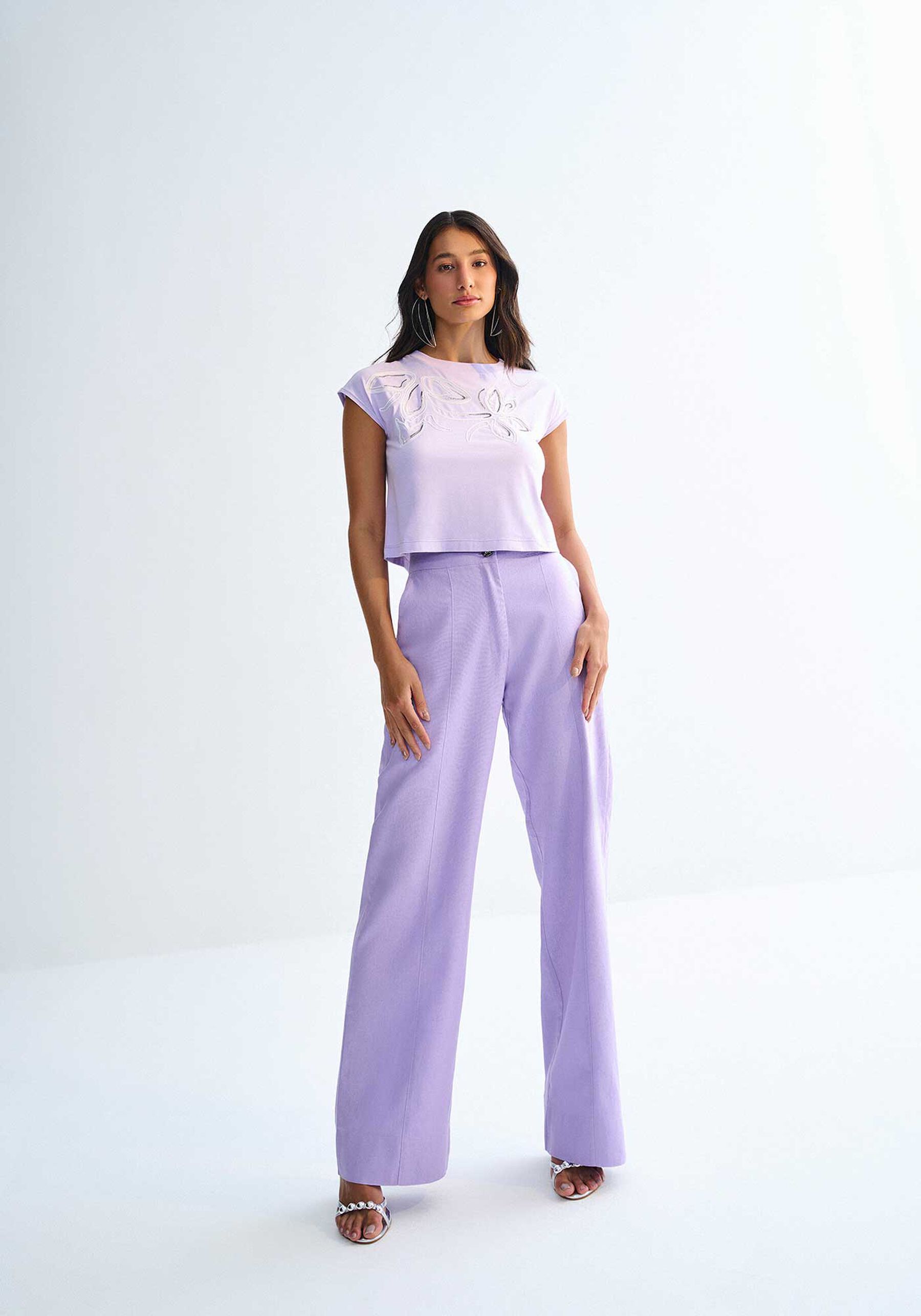 Calça Reta Alfaiataria em Linho com Cintura Alta, . Calça Reta Alfaiataria em Linho com Cintura Alta, , large.