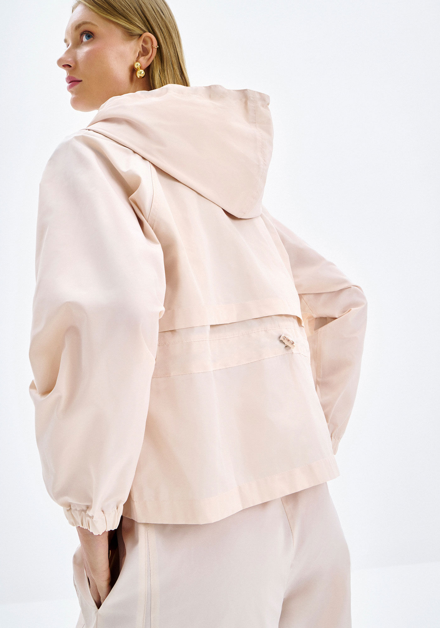 Jaqueta Parka com Capuz e Bolsos Cargo, , large.