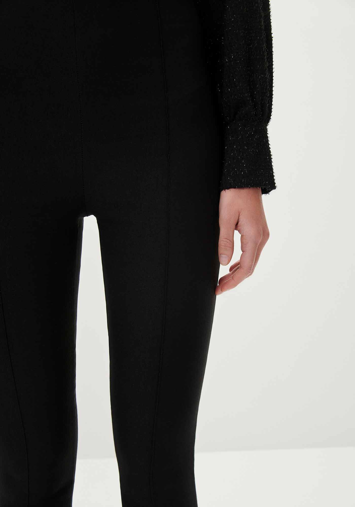 Cal&ccedil;a Legging Cintura Alta com Nervuras, , large.