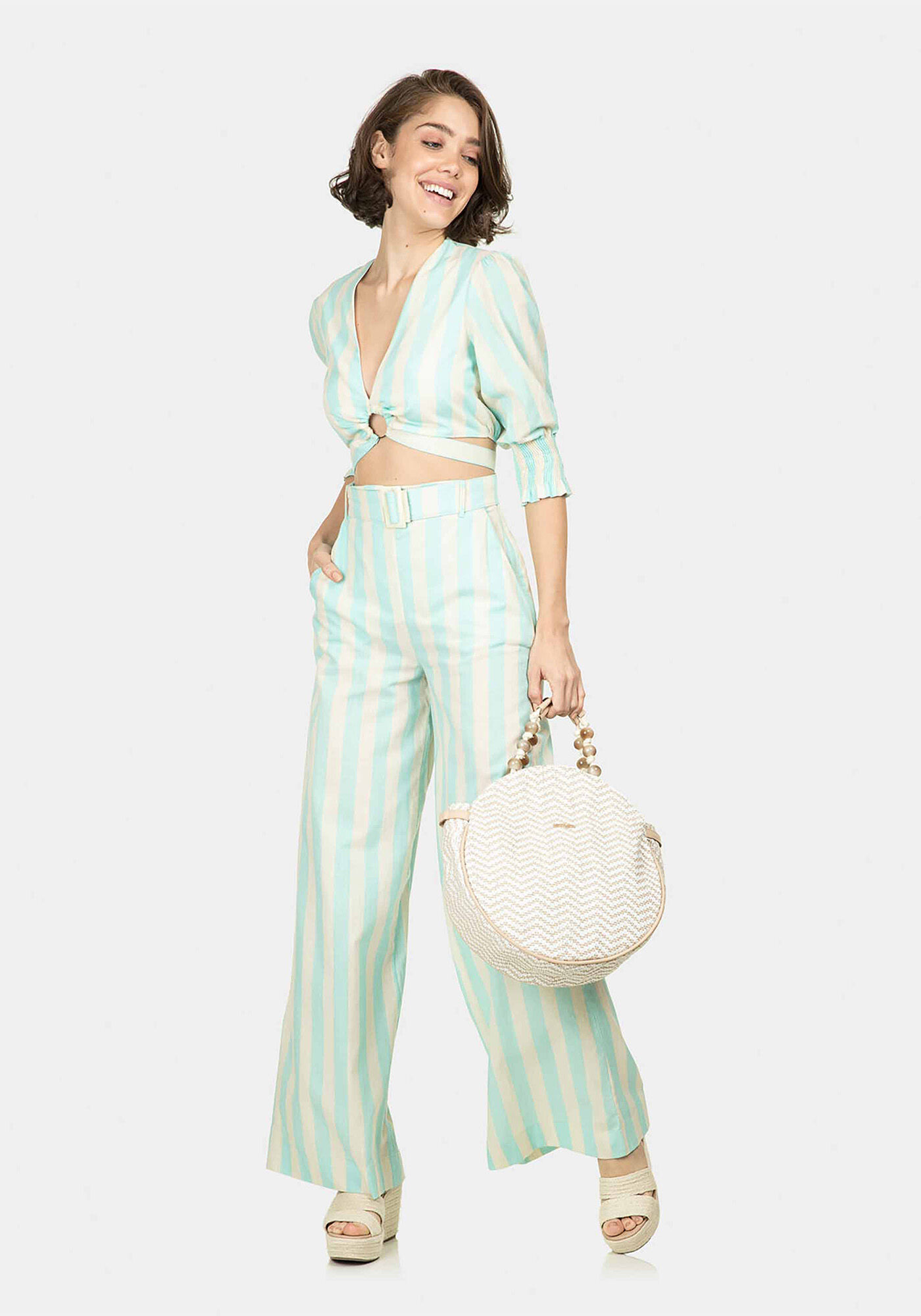 Blusa Manga 3/4 Amarra&ccedil;&atilde;o, , large.