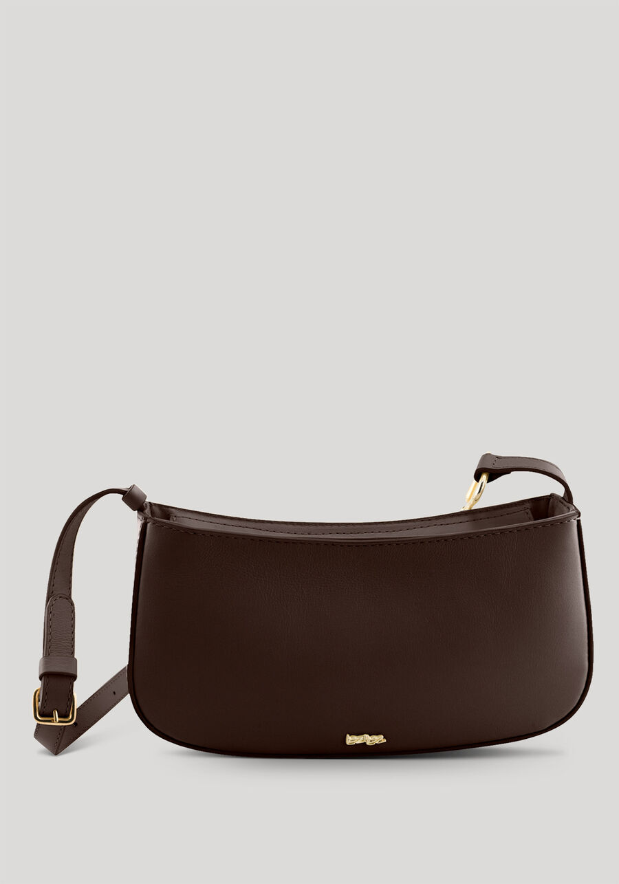 Bolsa Baguete Média em Couro Minimal, . Bolsa Baguete Média em Couro Minimal, , large.