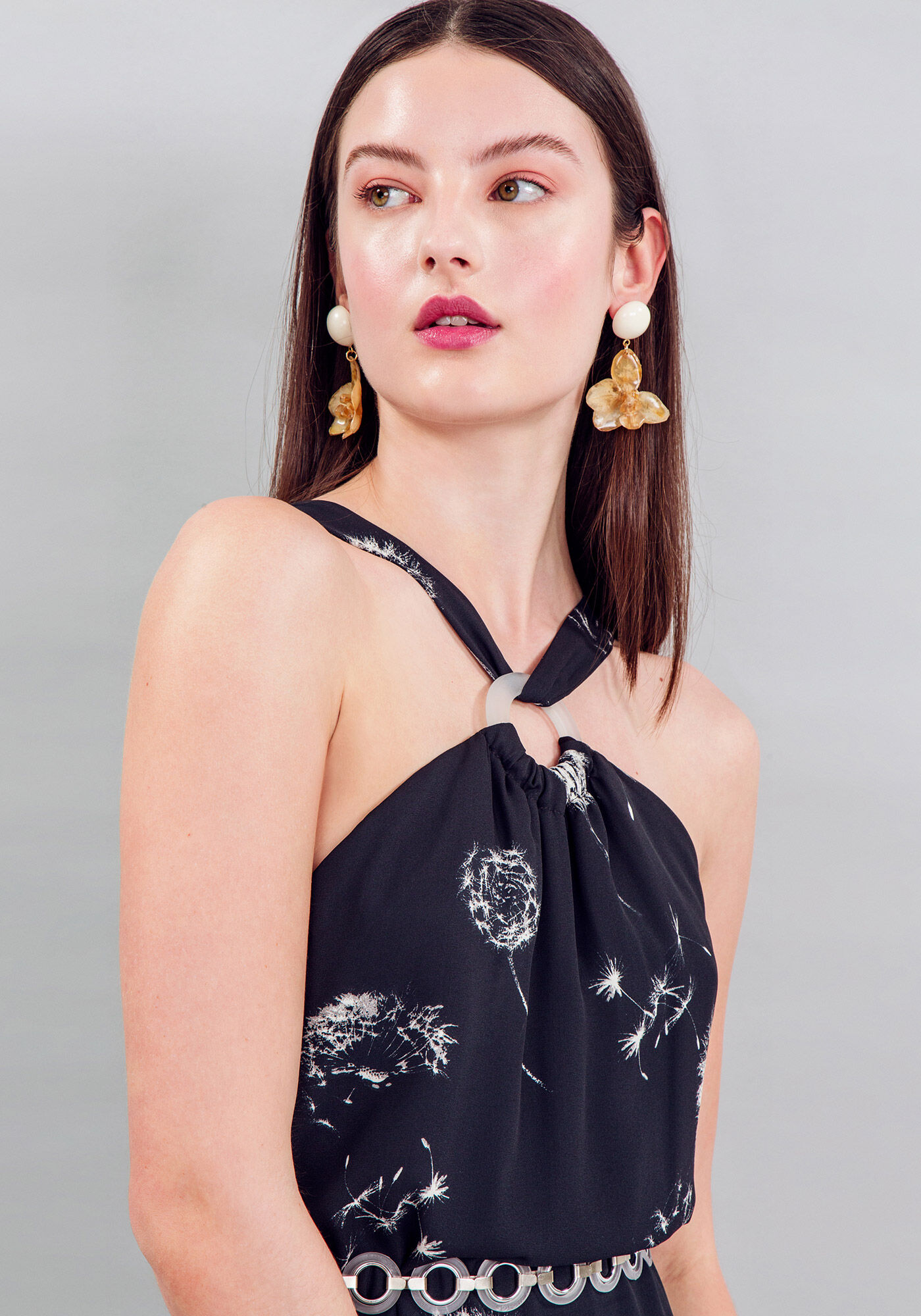 Vestido Midi Tecido Crepe Chiffon Midi, , large.