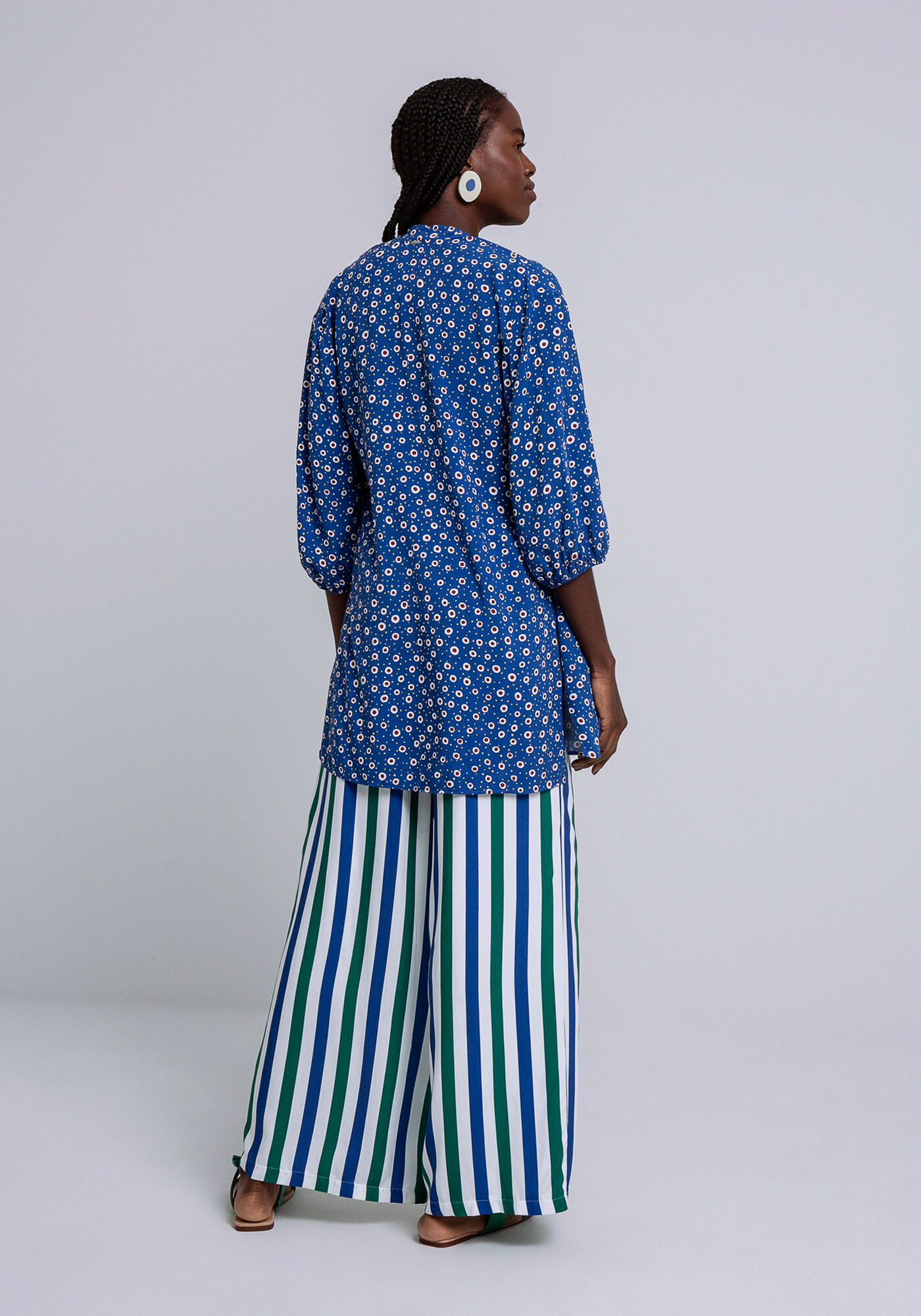 Kimono Alongado com Top em Viscose, CAVALO MARINHO, large.