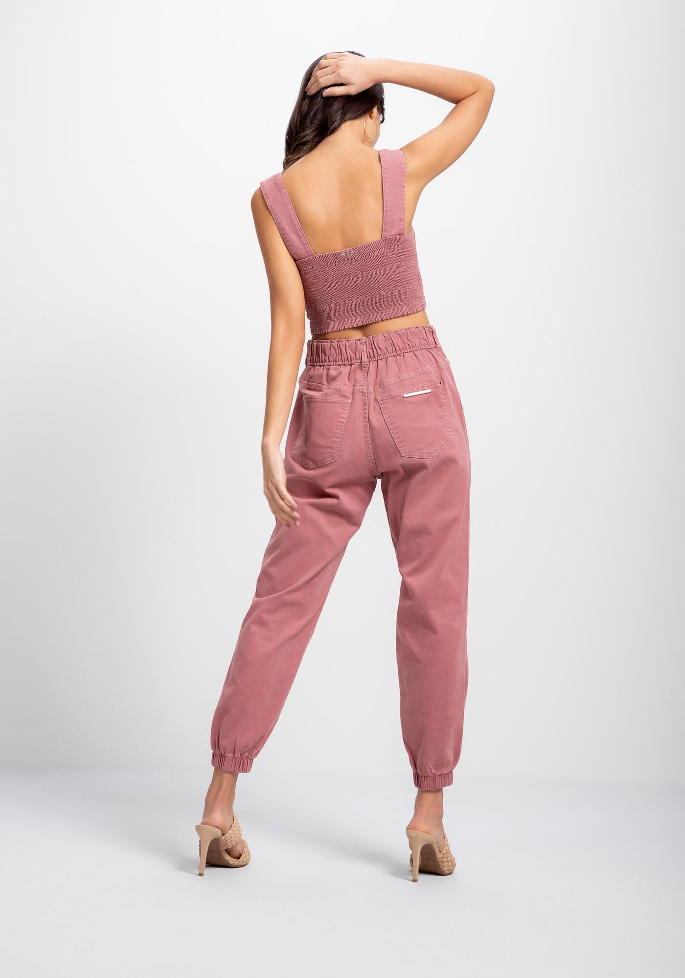 Blusa Sarja Cropped Corset com Decote Quadrado, , large.