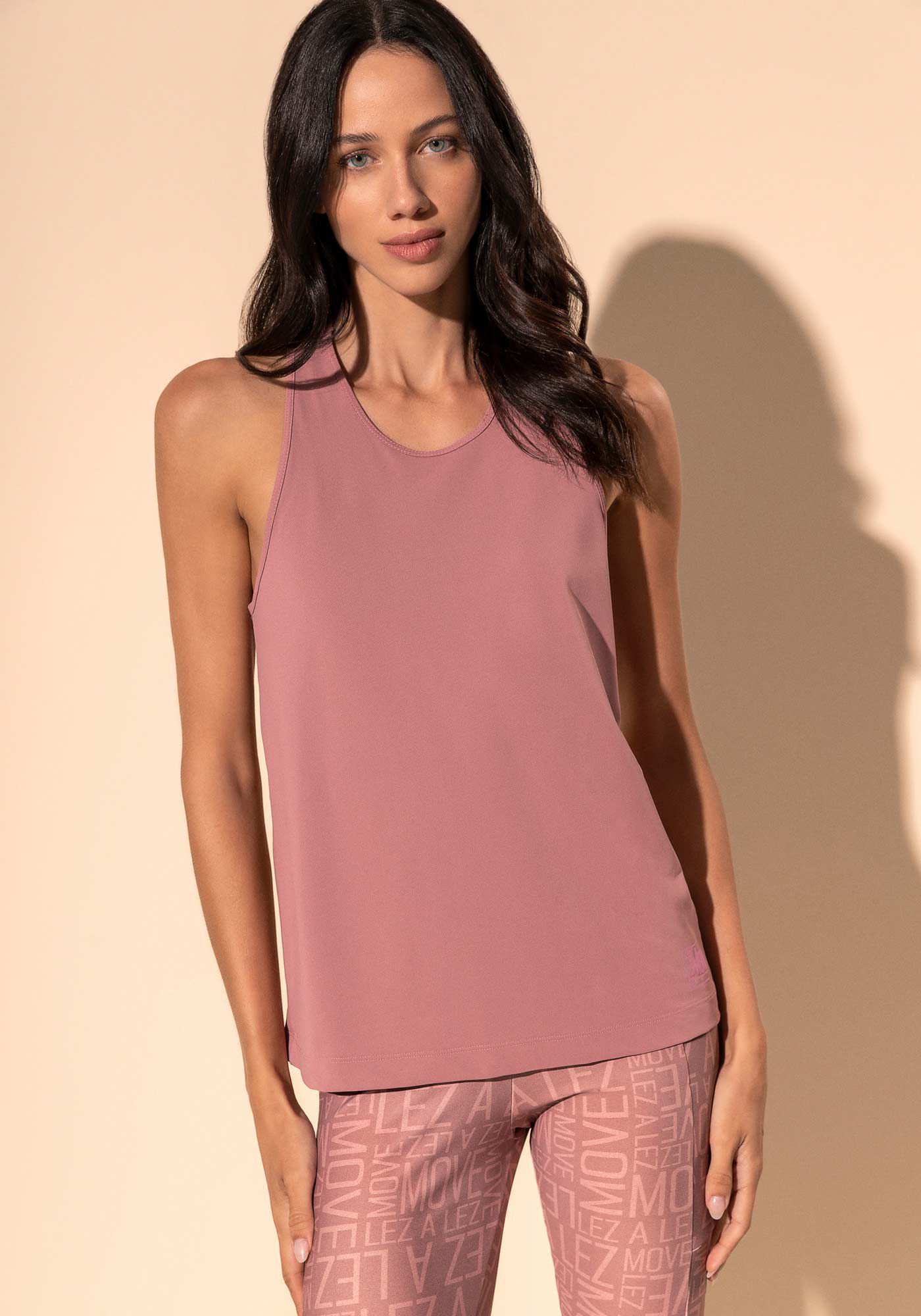 Blusa Regata Nadador Com Prote&ccedil;&atilde;o Solar Move, ROSA VINTAGE, large.