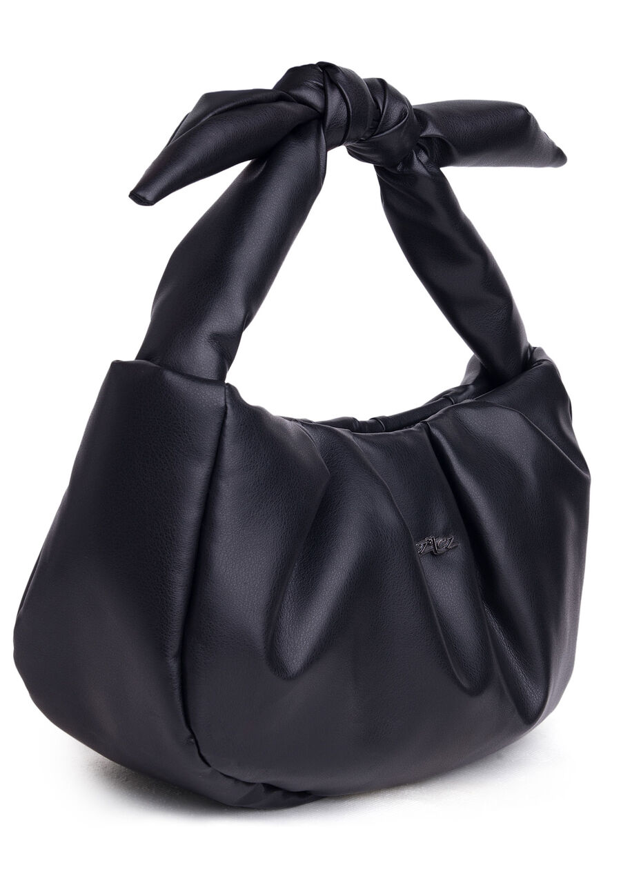 Bolsa Média Ruched com Detalhe Nó, . Bolsa Média Ruched com Detalhe Nó, , large.