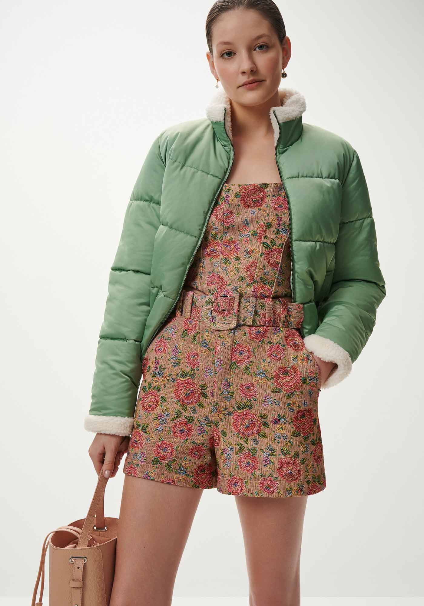 Shorts Estampado em Moletom com Cinto, JACQUARD IMPERIAL, large.