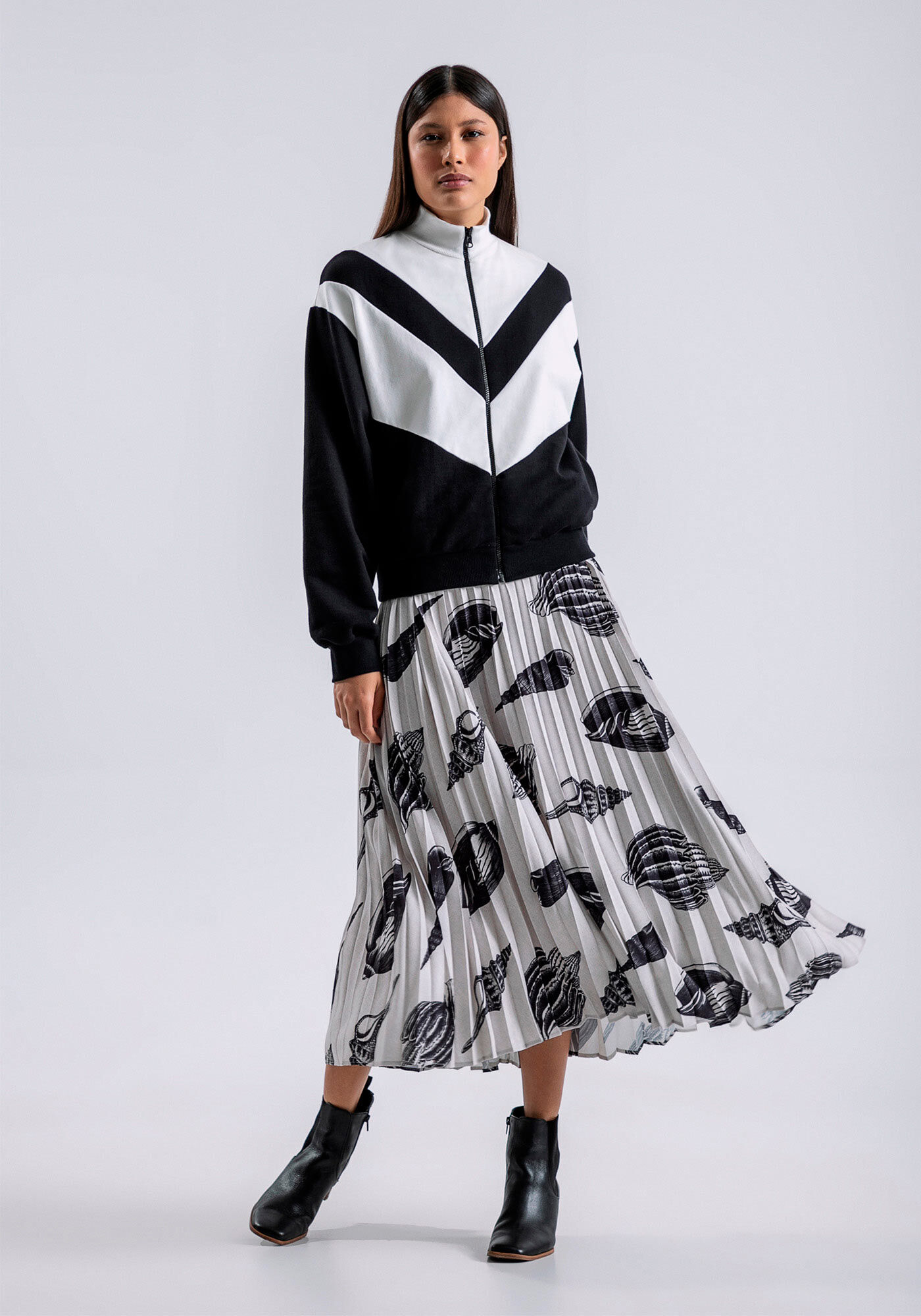 Jaqueta Molecotton com Recortes, , large.