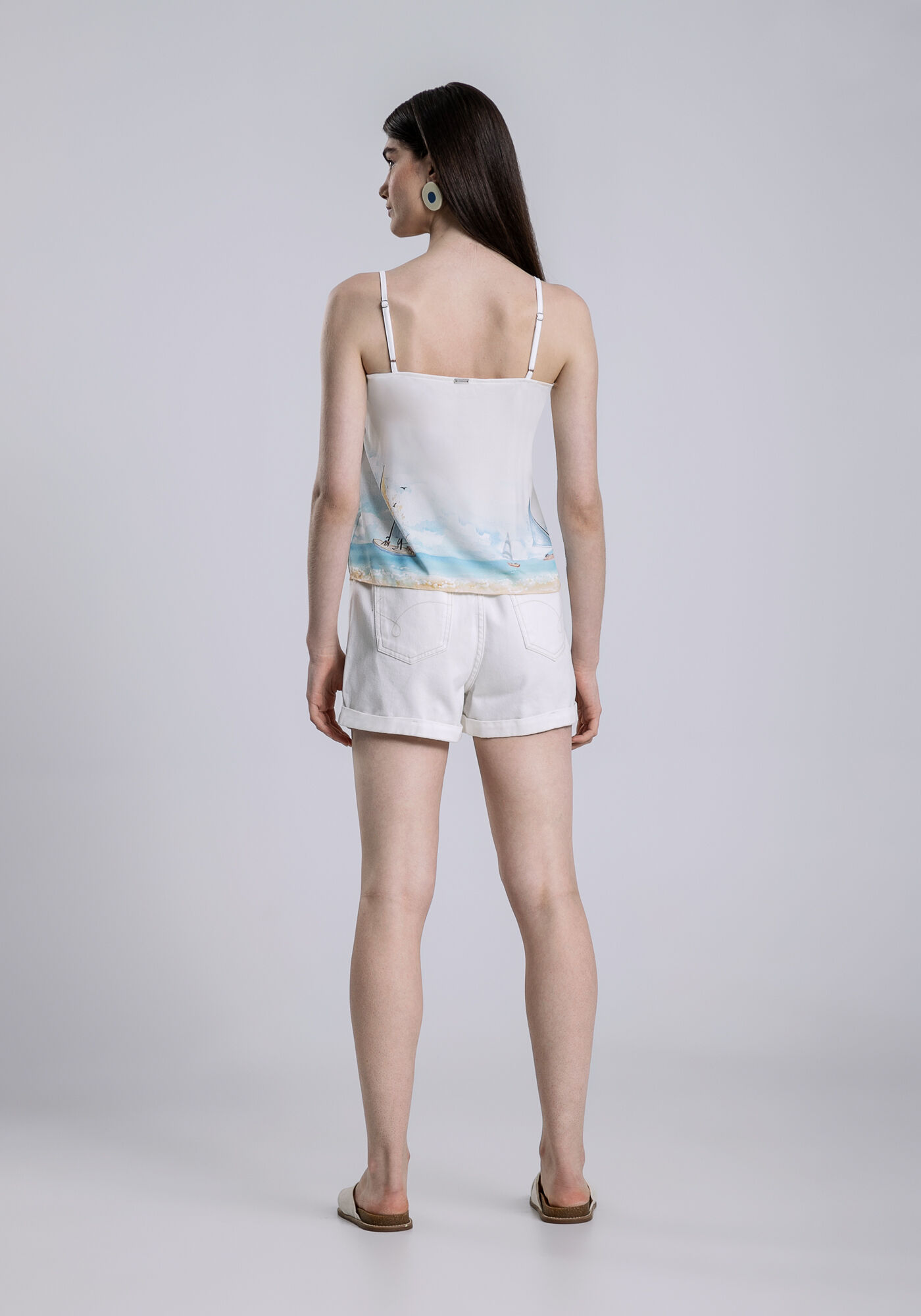 Blusa em Tecido Plano com Detalhe Al&ccedil;as, MARACAIPE, large.