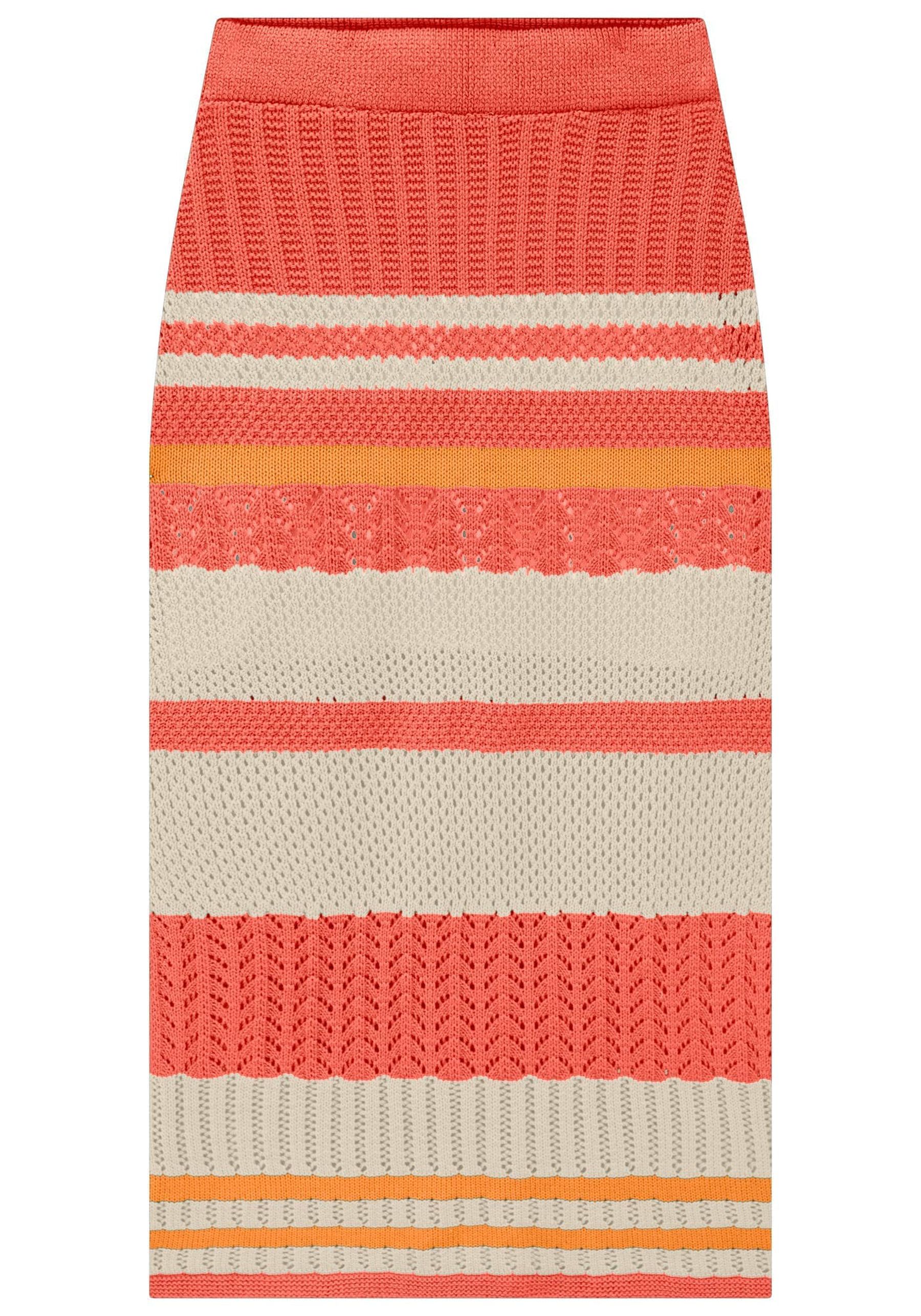 Saia Midi Listrada em Tricô, . Saia Midi Listrada em Tricô, , large.