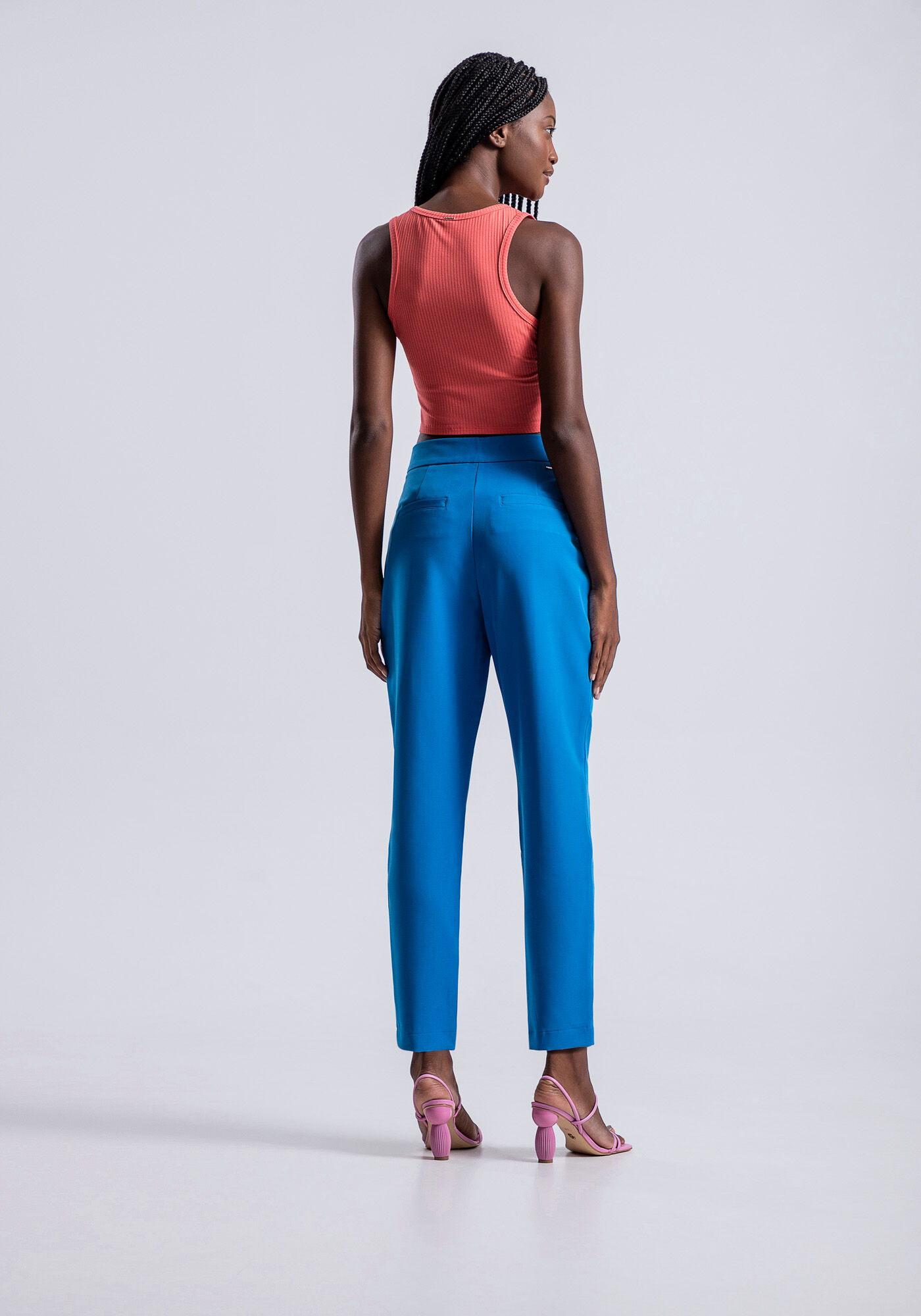 Cal&ccedil;a Carrot Tecido Petra com Detalhe C&oacute;s, , large.