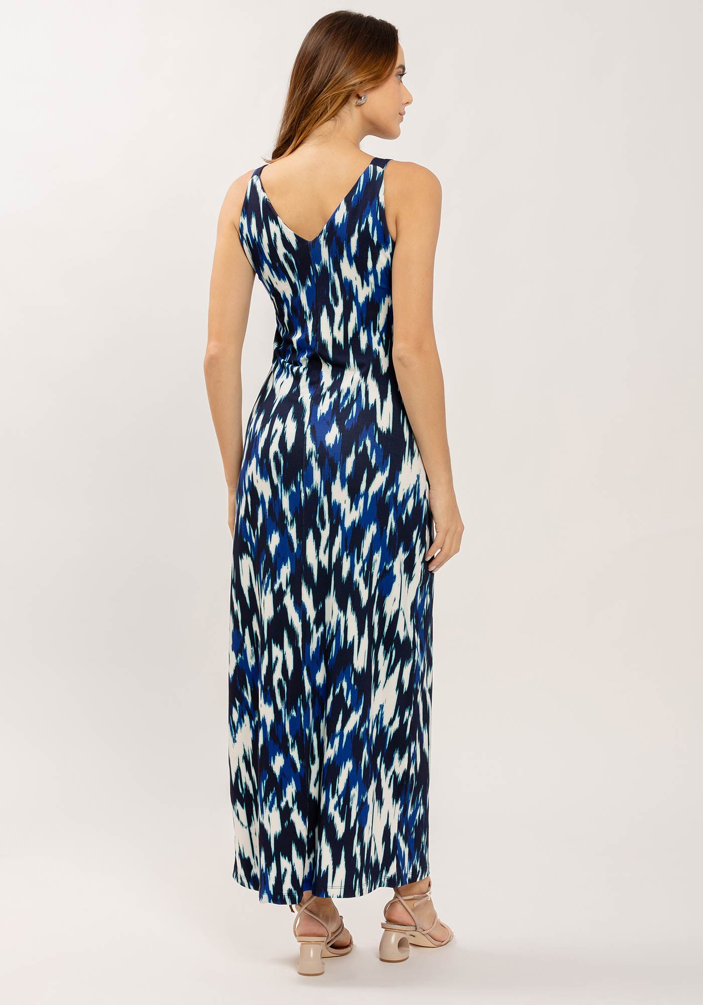 Vestido Midi em Moletom Viscose Estampado, , large.