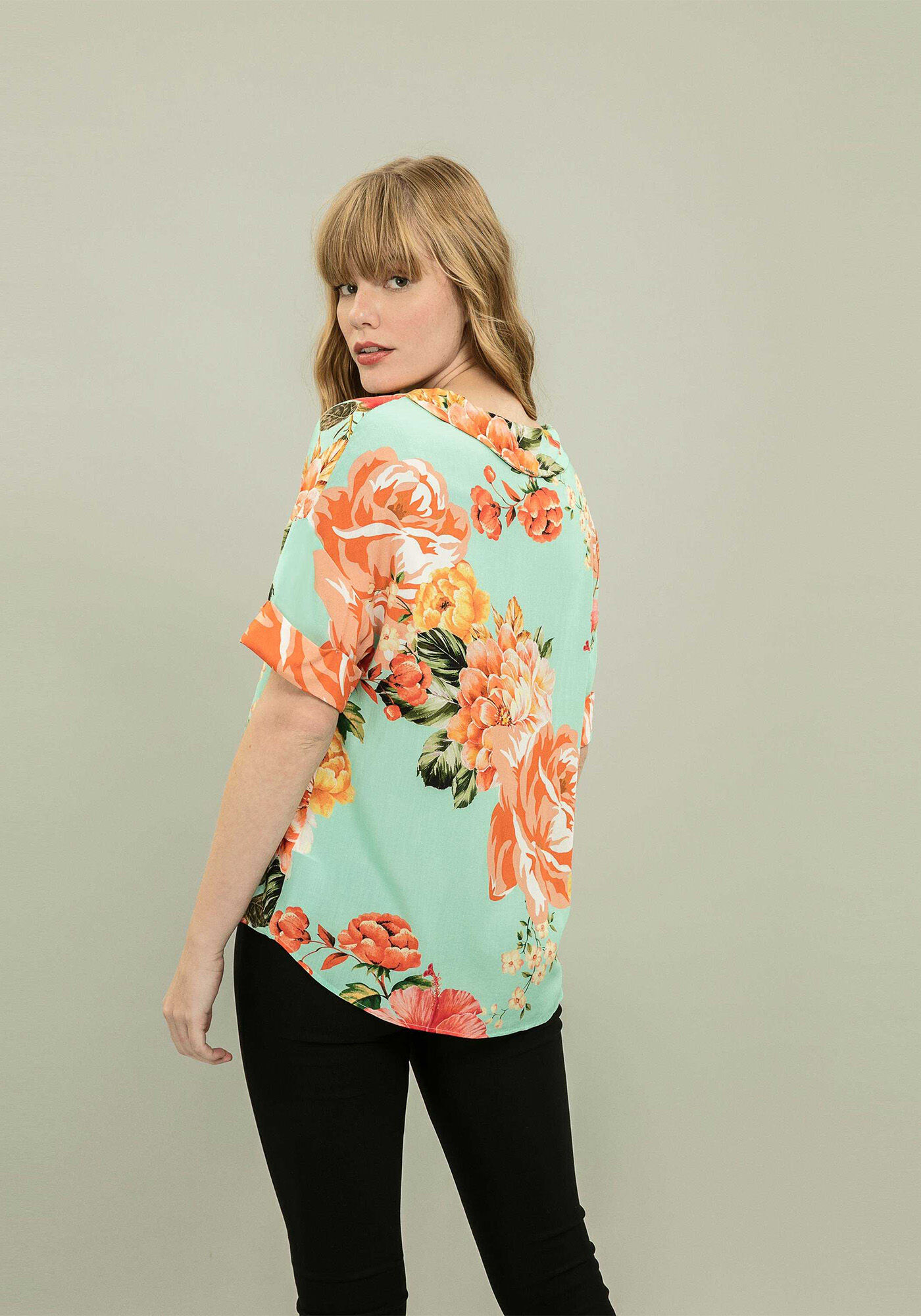 Camisa Manga Curta Estampa, , large.