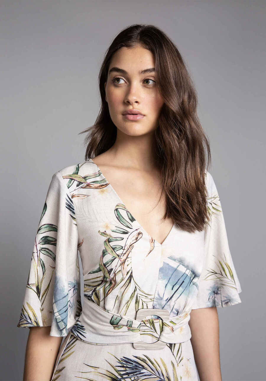 Vestido com Cinto Estampa, . Vestido com Cinto Estampa, , large.