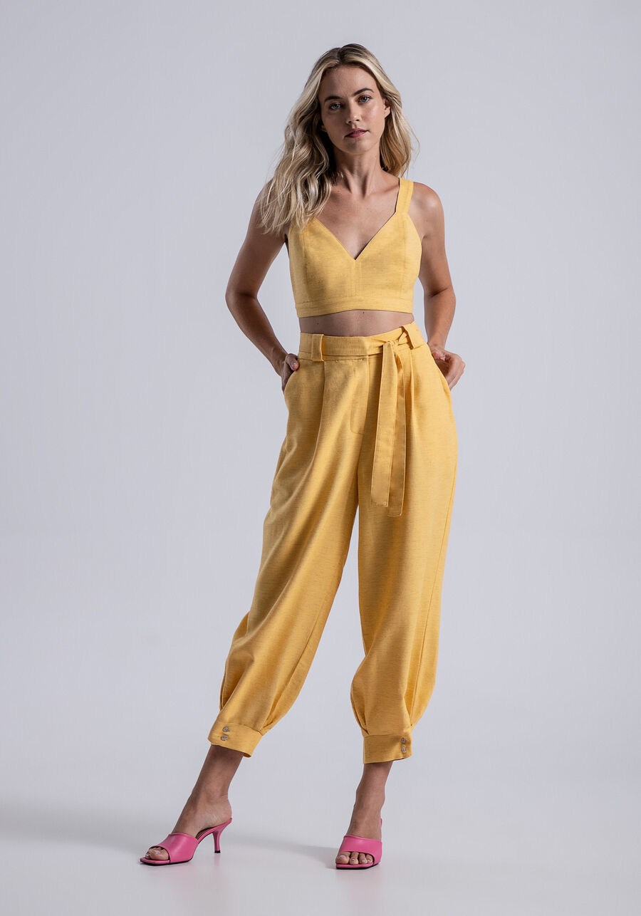 Blusa Cropped em Tecido Bari com Fivela Costas, . Blusa Cropped em Tecido Bari com Fivela Costas, , large.