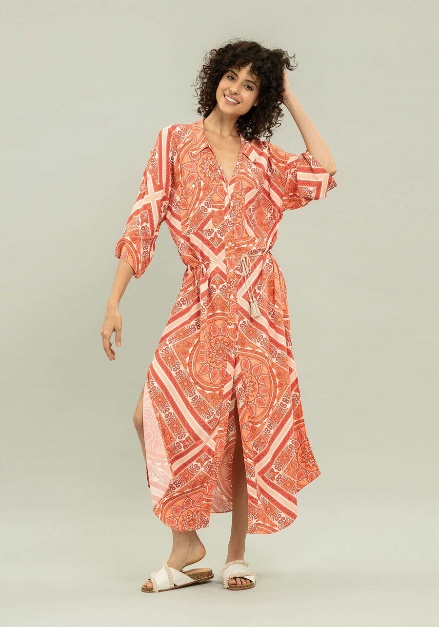 Vestido Chemise Mídi, JONSON. Vestido Chemise Mídi, JONSON, large.