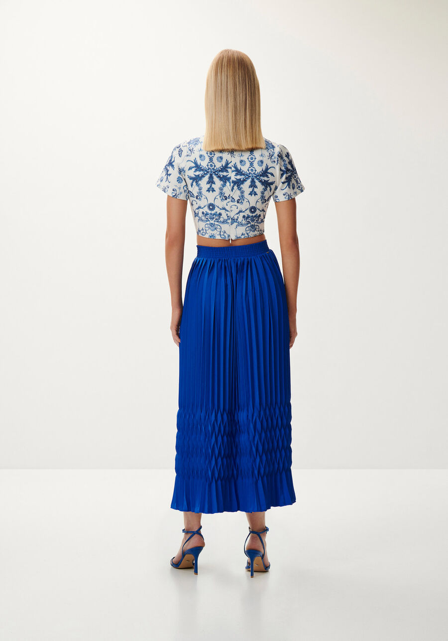 Blusa Cropped em Tecido Plano com Manga Curta, . Blusa Cropped em Tecido Plano com Manga Curta, , large.